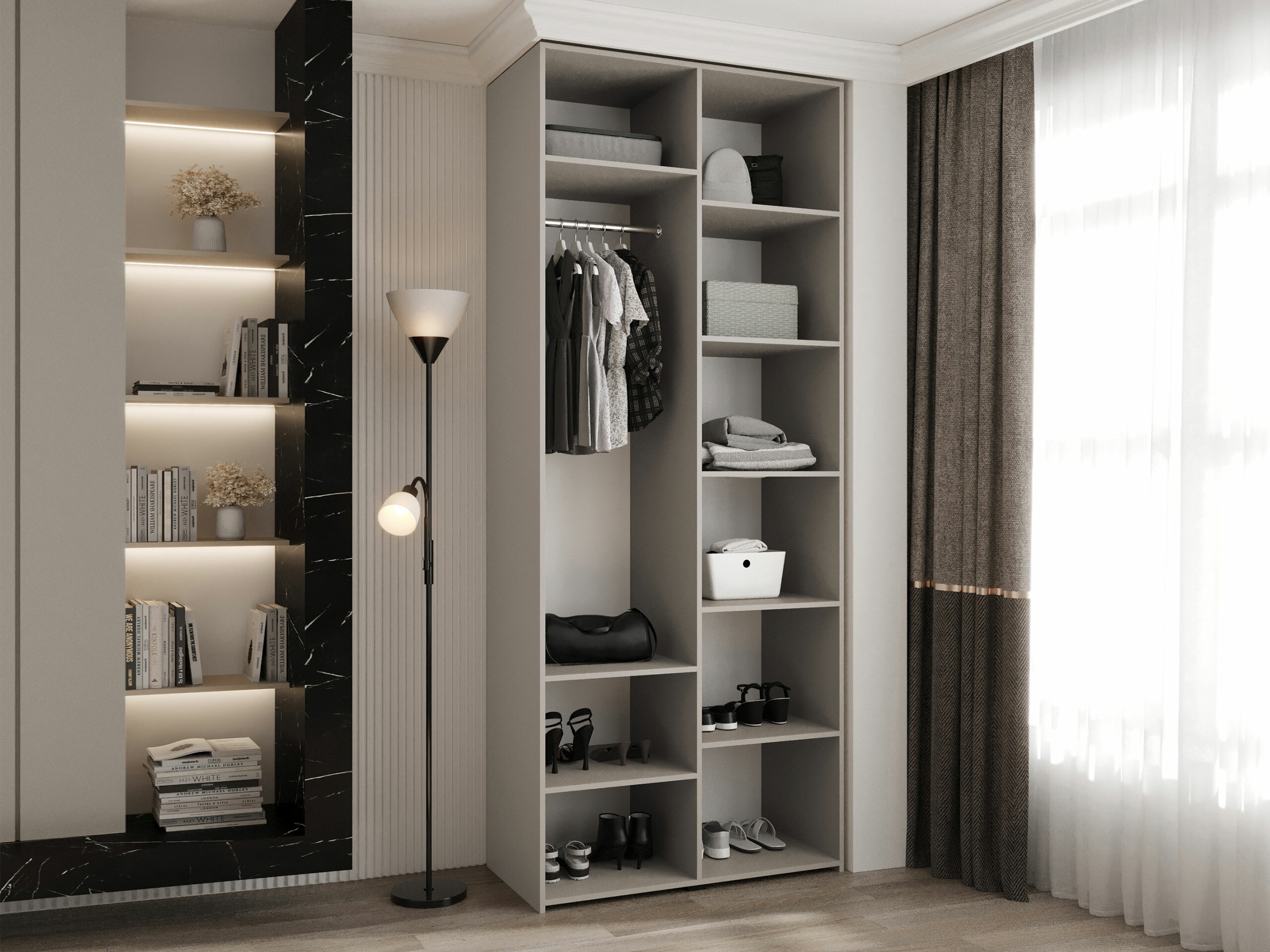 Kledingkast Hartford 562 (Wit)