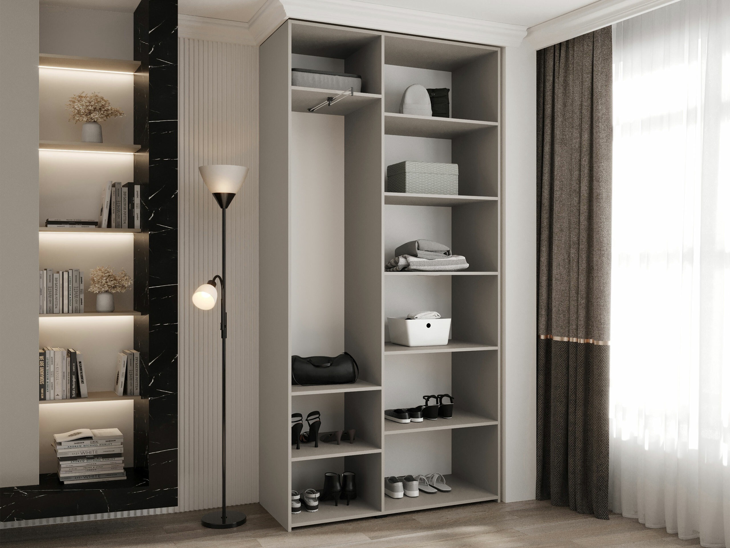 Kledingkast Hartford 563 (Wit)