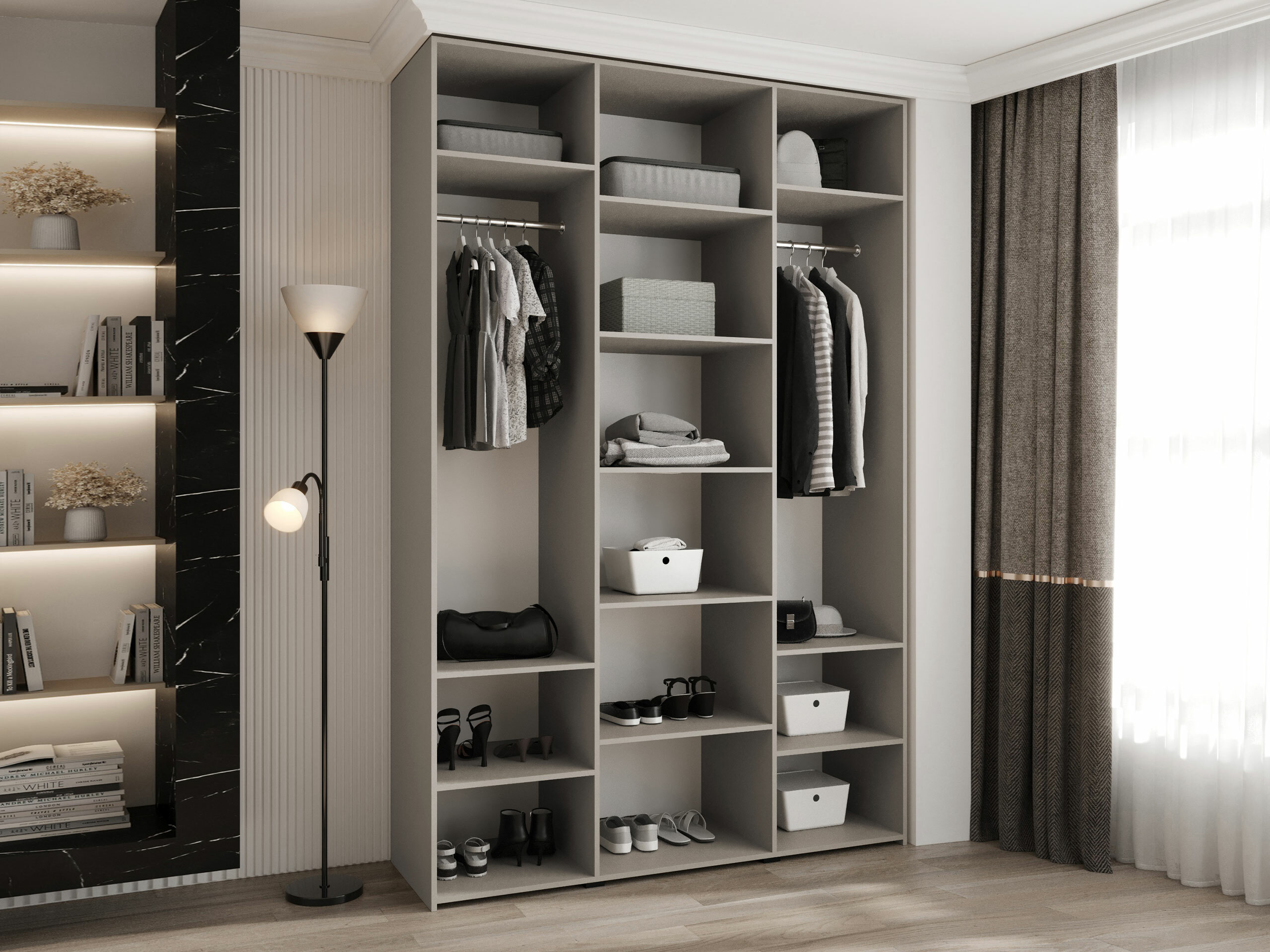 Kledingkast Hartford 563 (Wit)