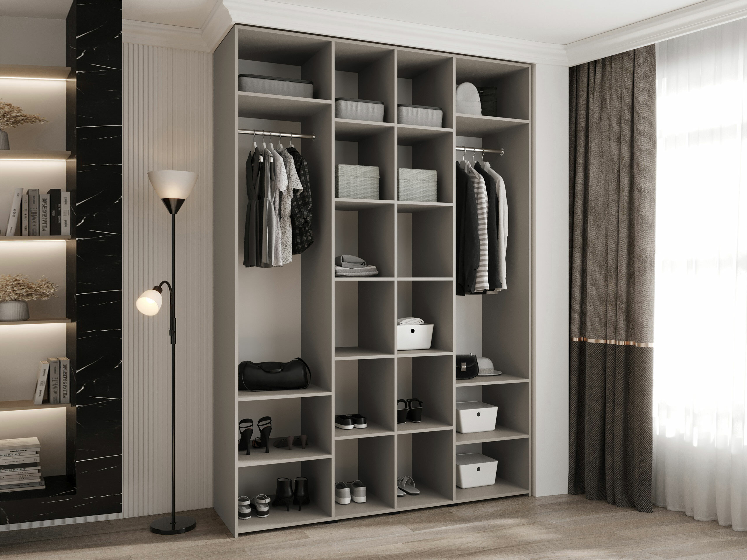 Kledingkast Hartford 564 (Wit)