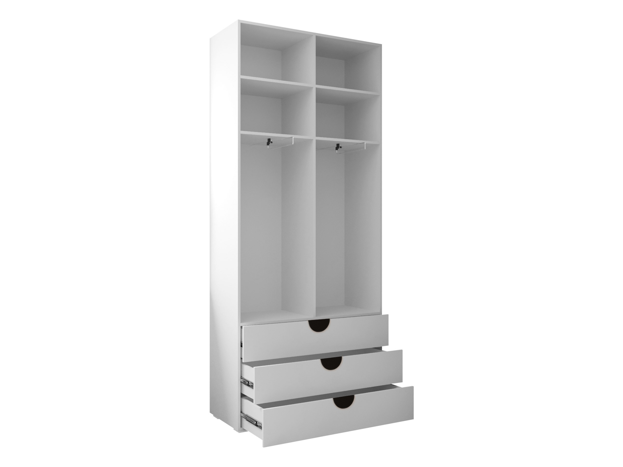 Kledingkast Hartford 565 (Zwart)