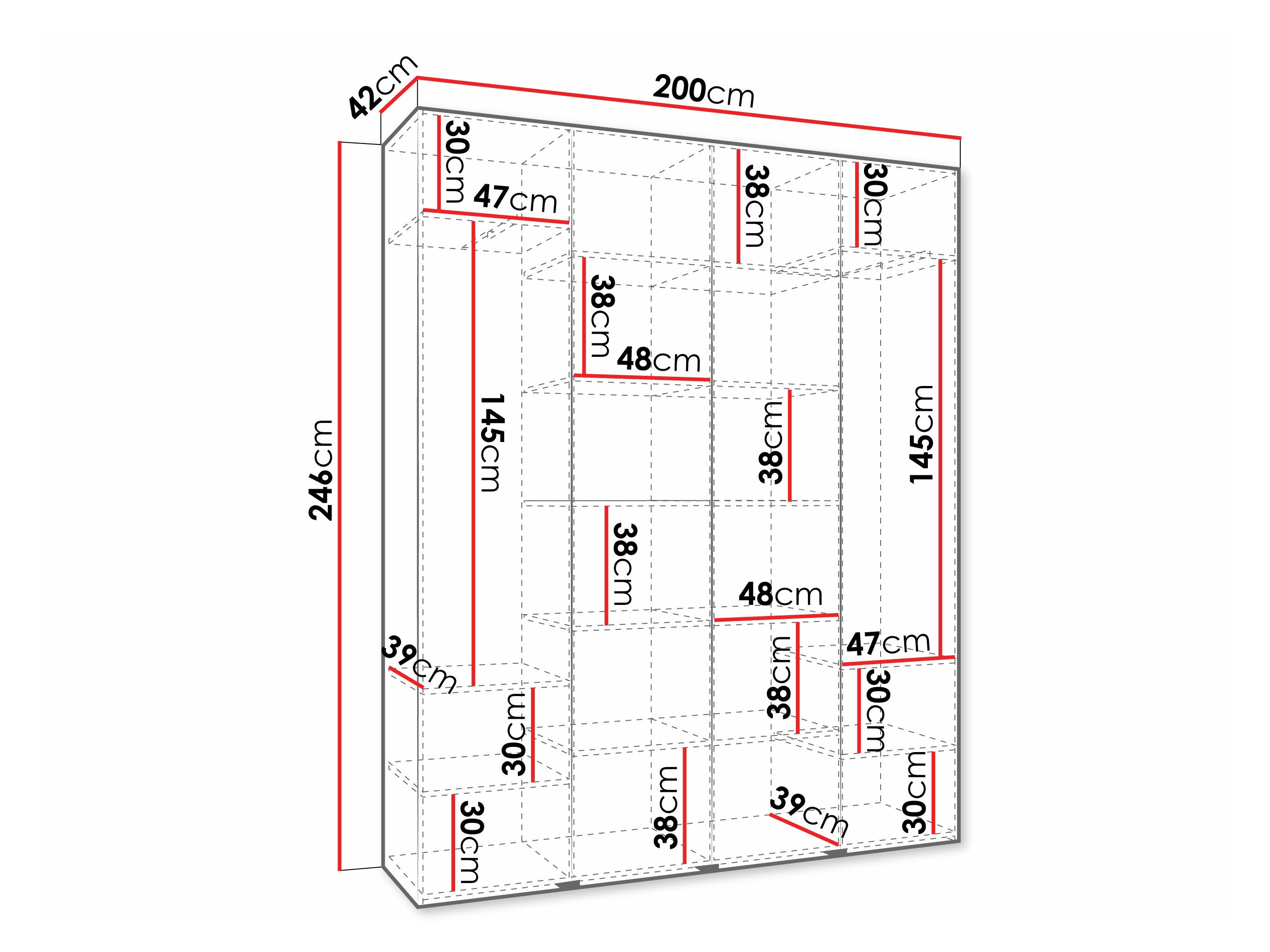 Kledingkast Hartford 570 (Kasjmier)