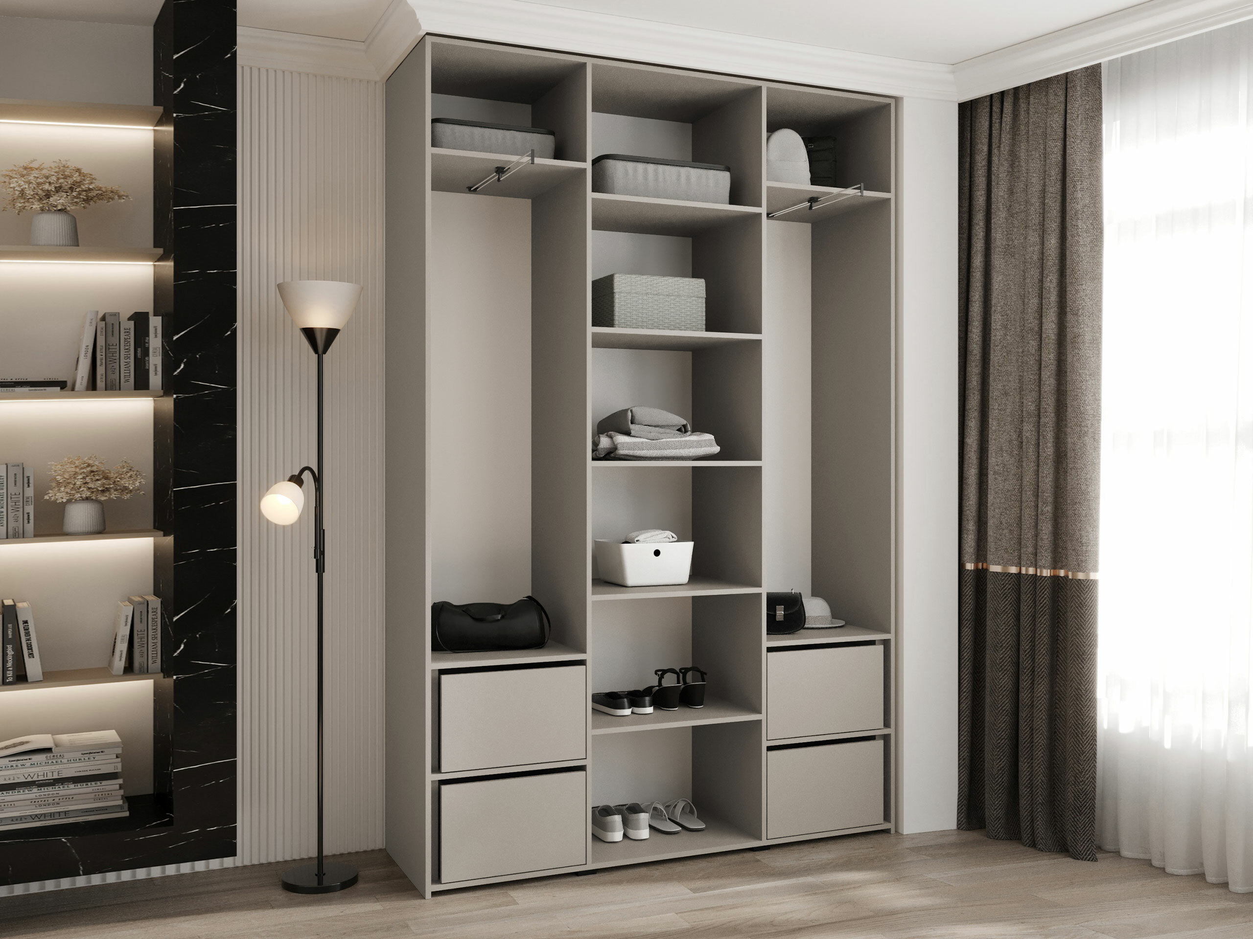 Kledingkast Hartford 571 (Kasjmier)