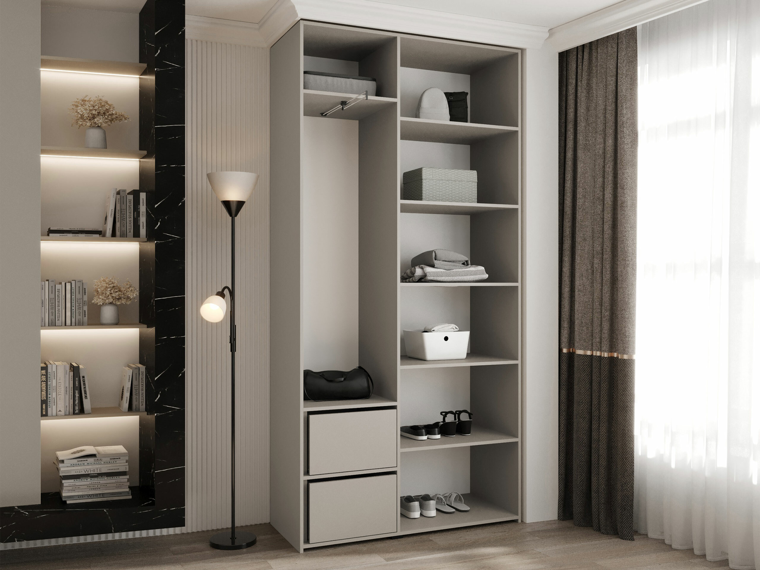 Kledingkast Hartford 571 (Wit)