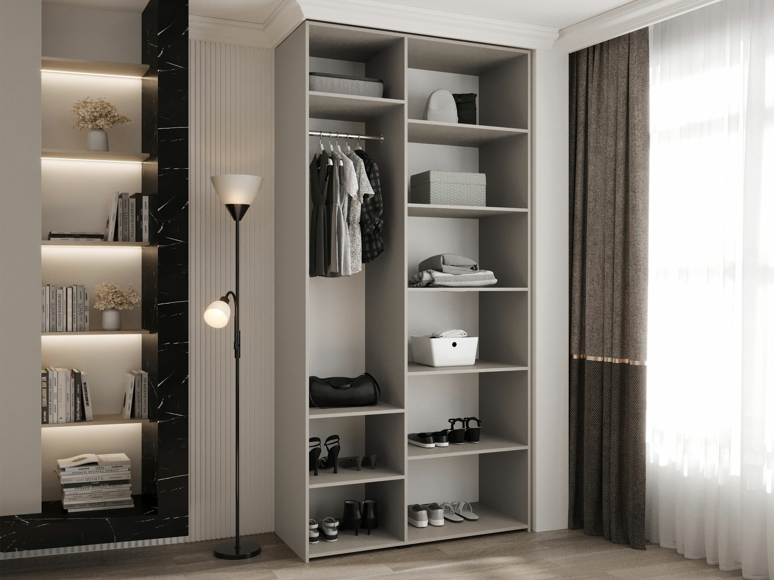 Kledingkast Hartford 571 (Wit)