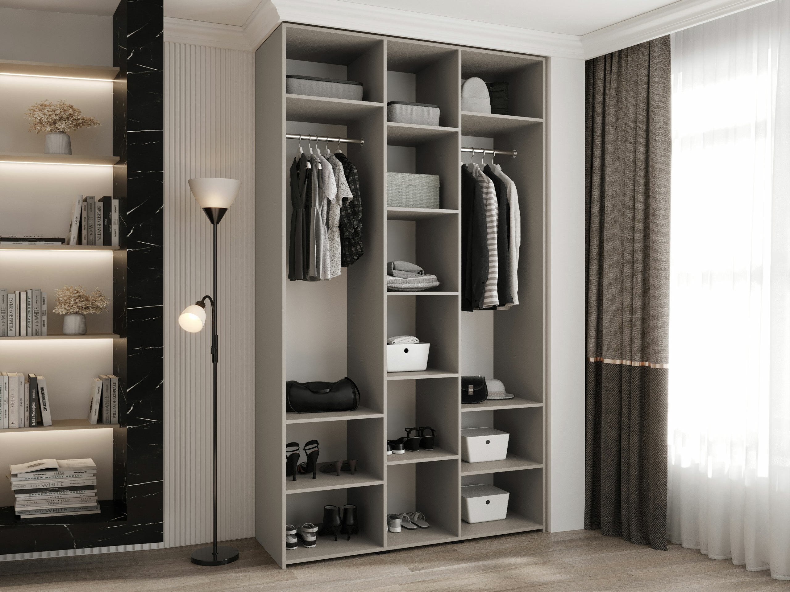 Kledingkast Hartford 571 (Wit)