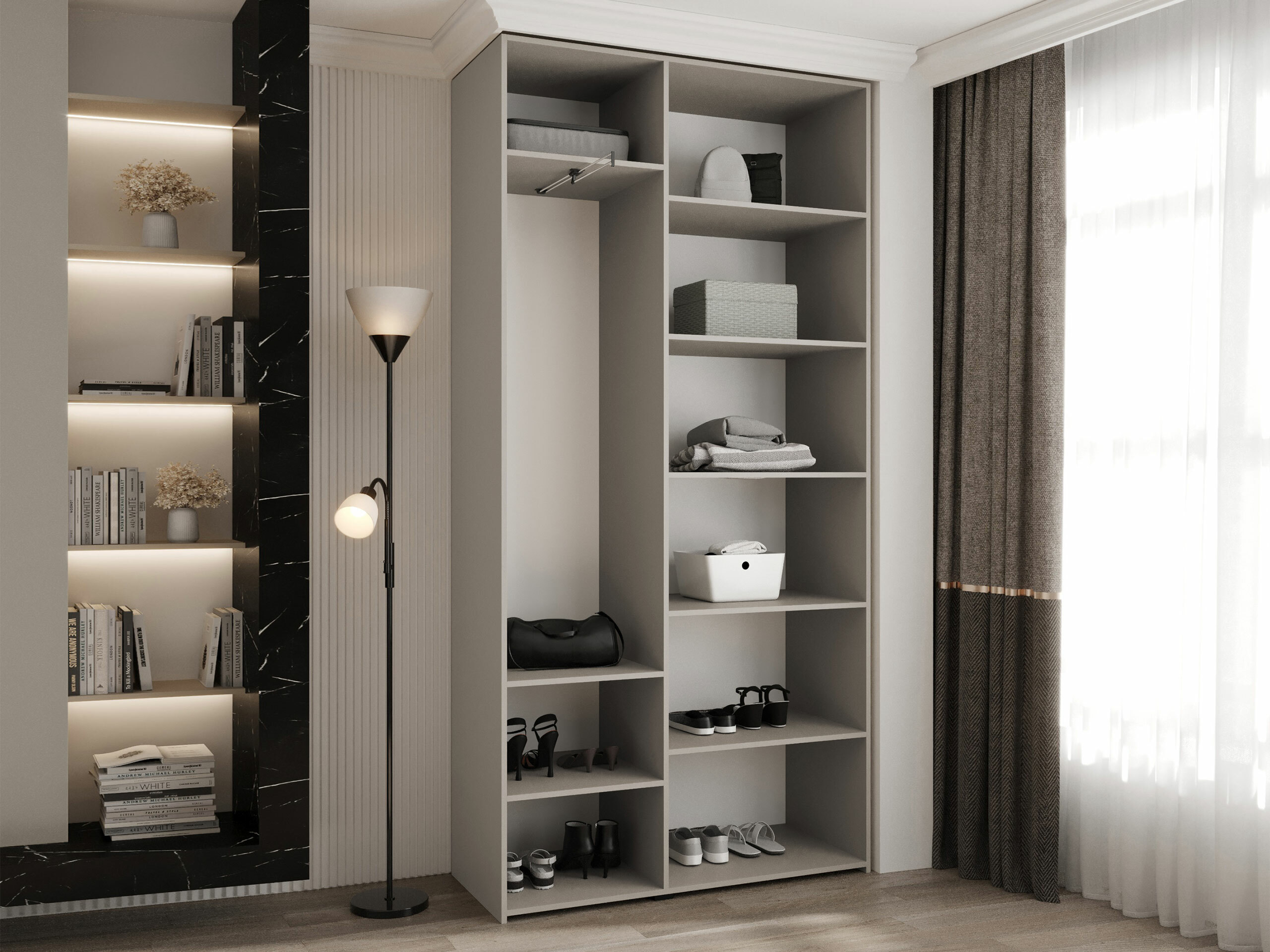 Kledingkast Hartford 571 (Wit)