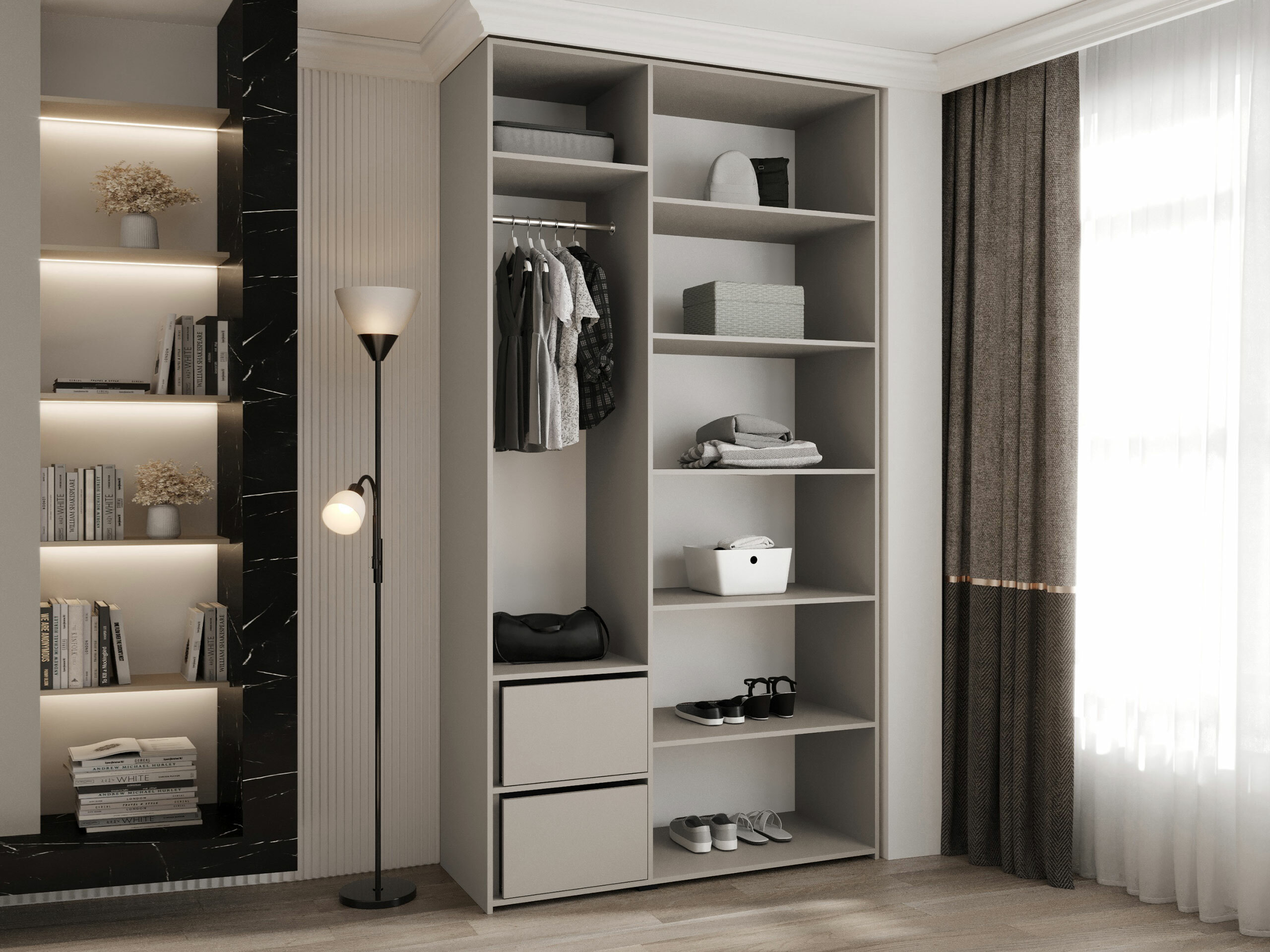 Kledingkast Hartford 571 (Wit)