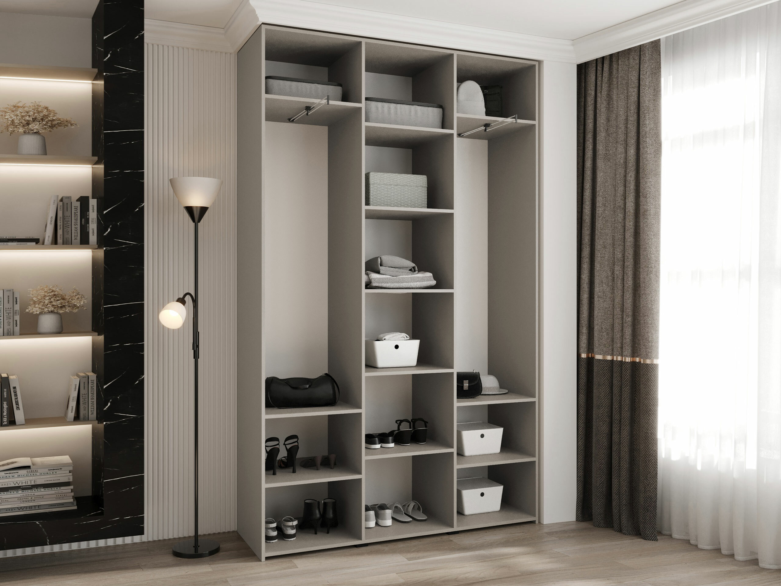 Kledingkast Hartford 571 (Wit)