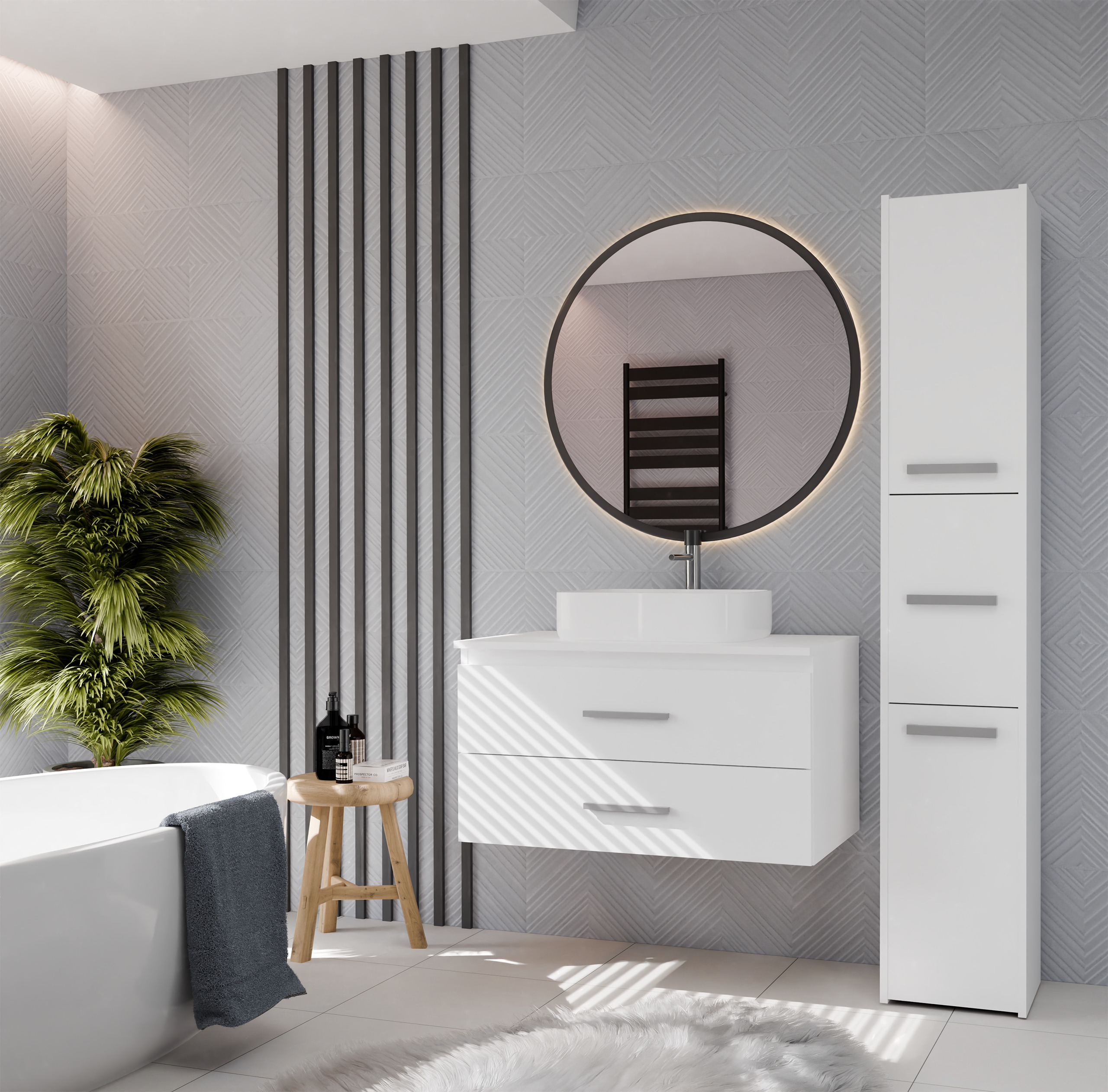 Hangend badkamermeubel voor wastafel Mandeville 325