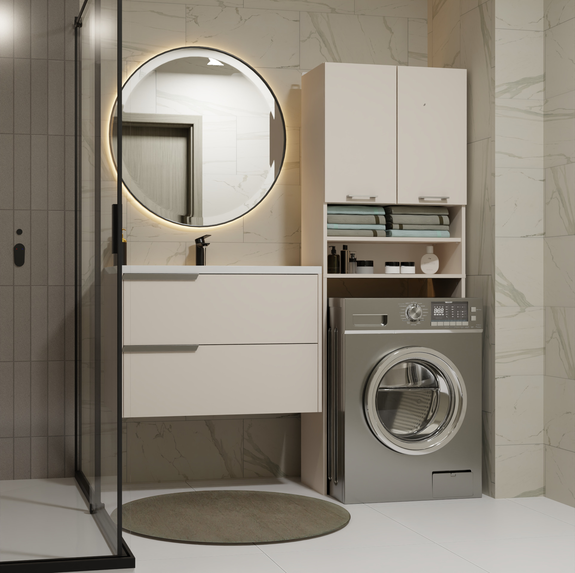 Plank voor de badkamer Balelbo 104 (Kasjmier)