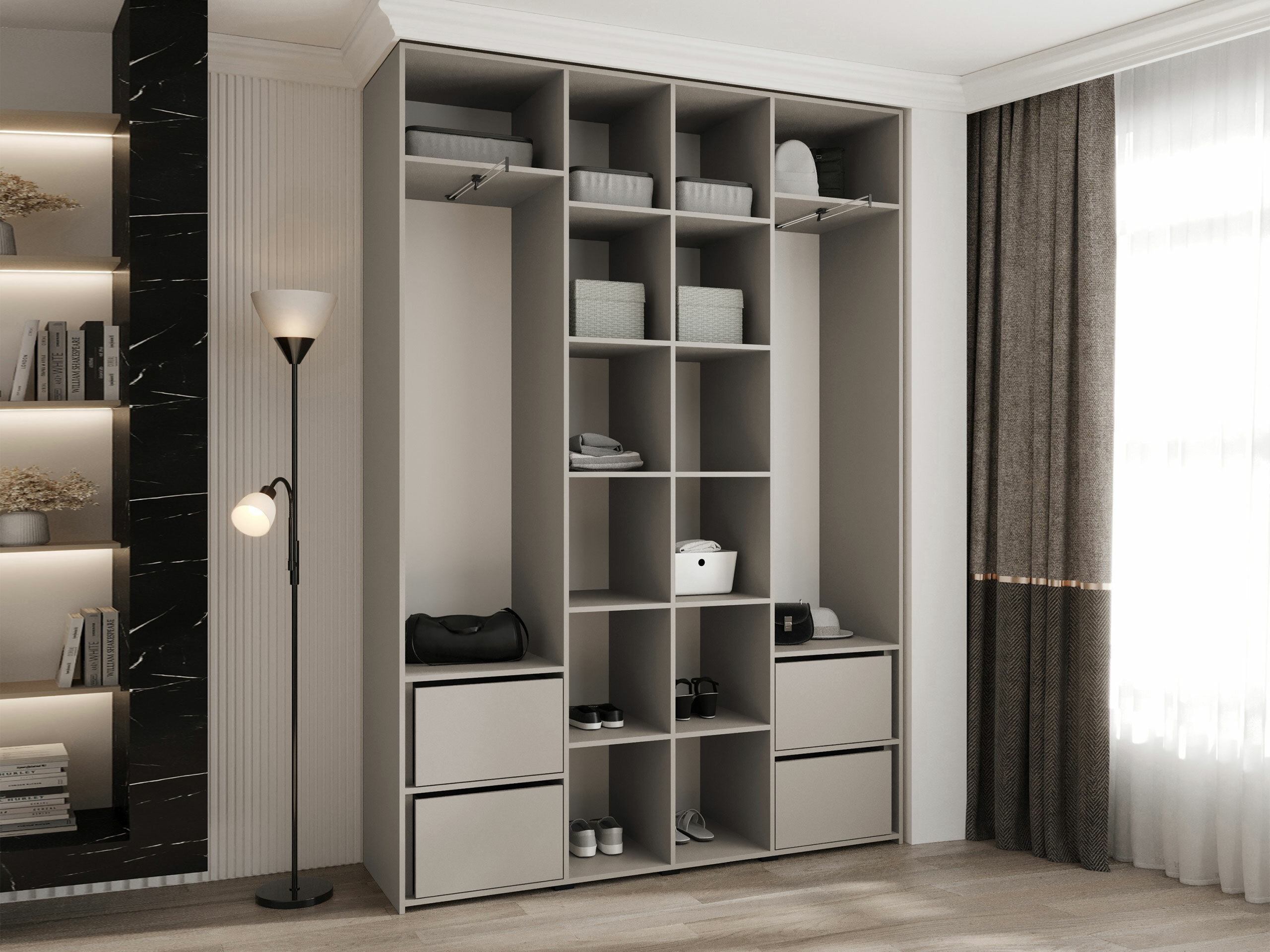 Kledingkast Hartford 574 (Wit)