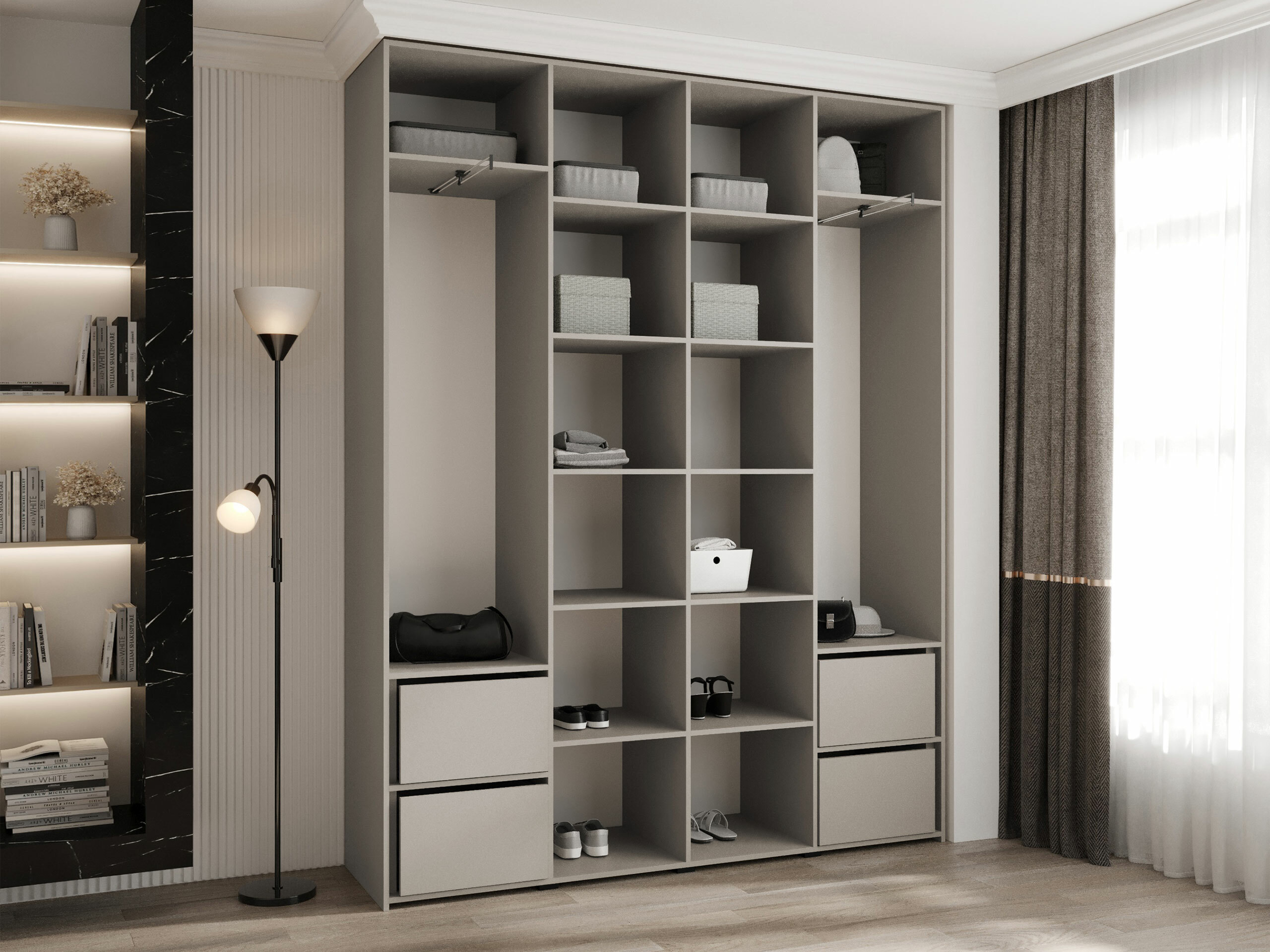 Kledingkast Hartford 574 (Wit)