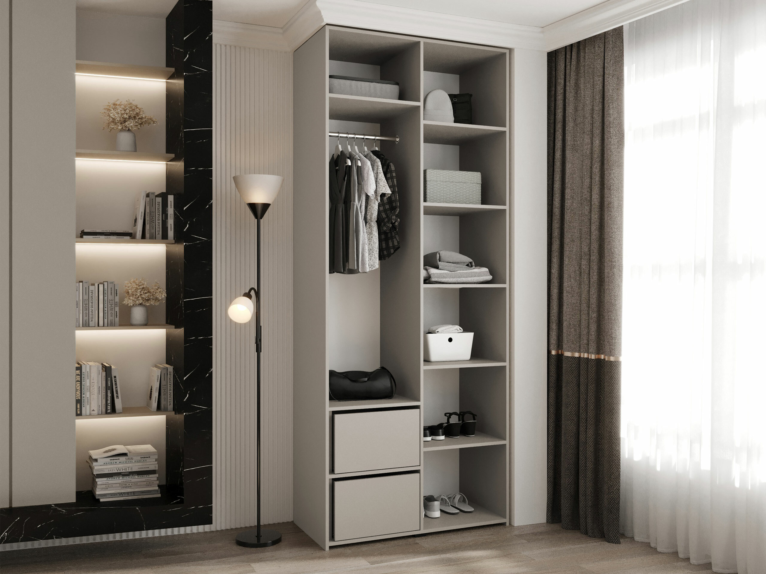 Kledingkast Hartford 540 (Wit)