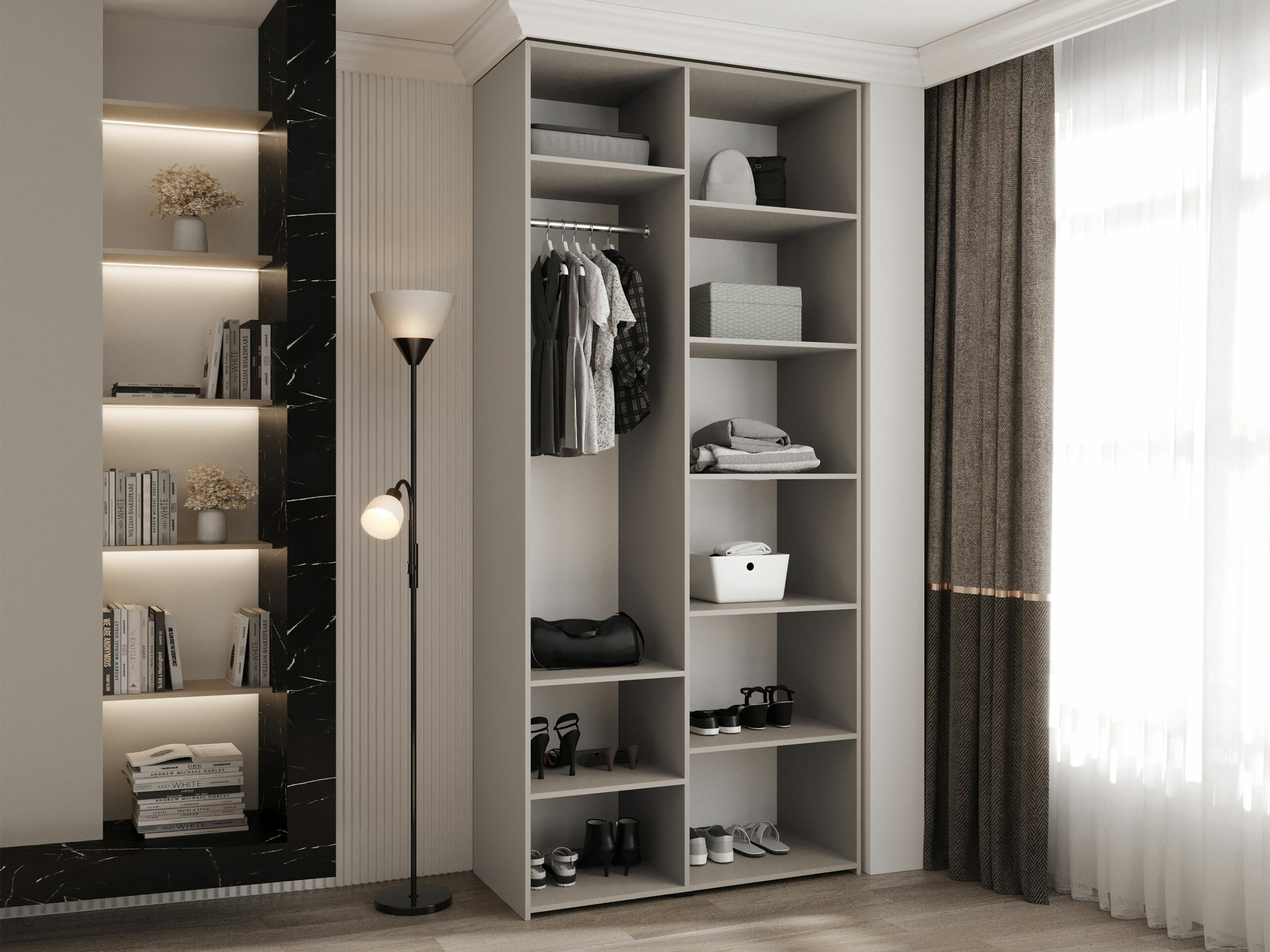 Kledingkast Hartford 540 (Wit)