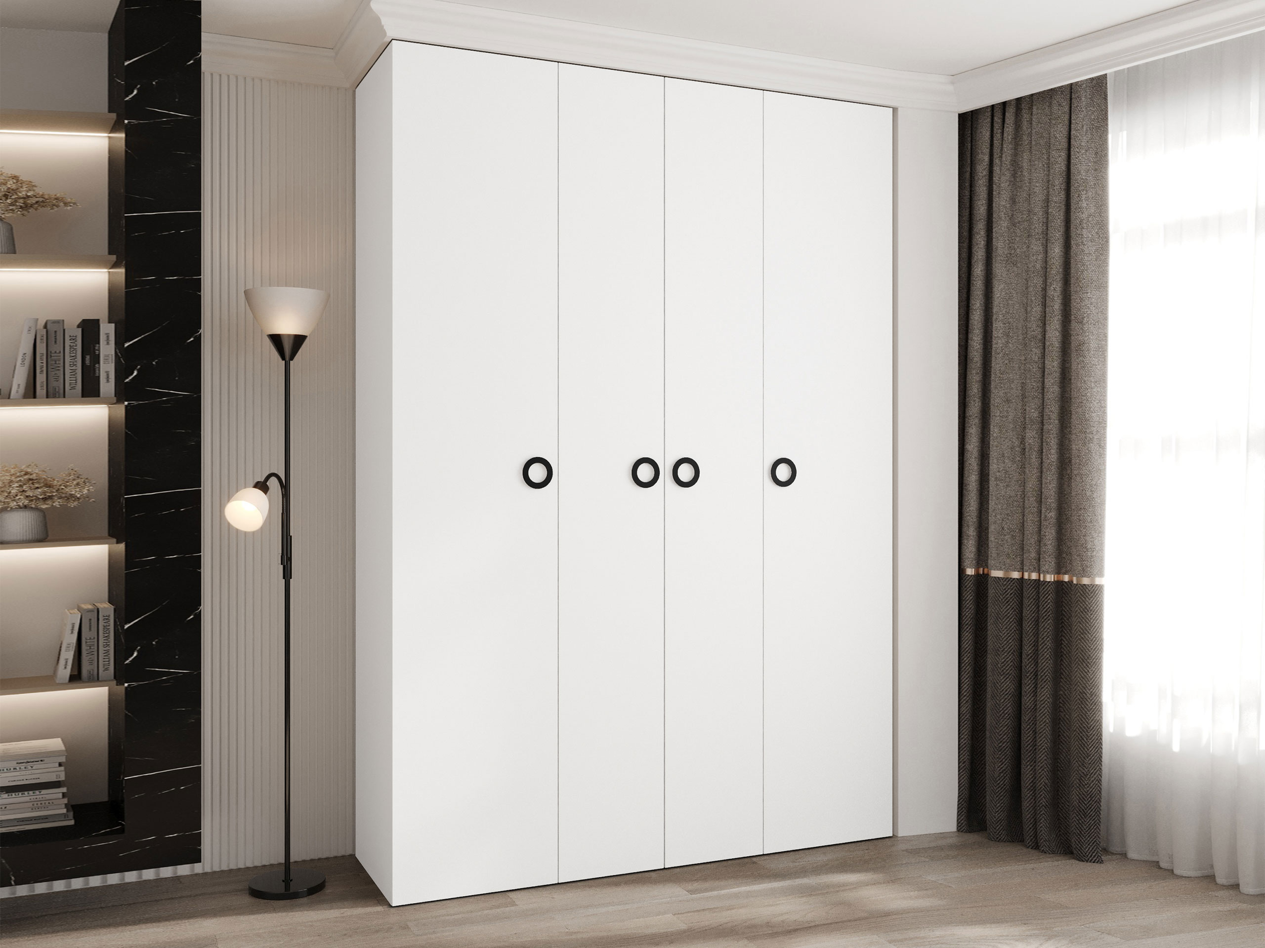 Kledingkast Hartford 554 (Wit)