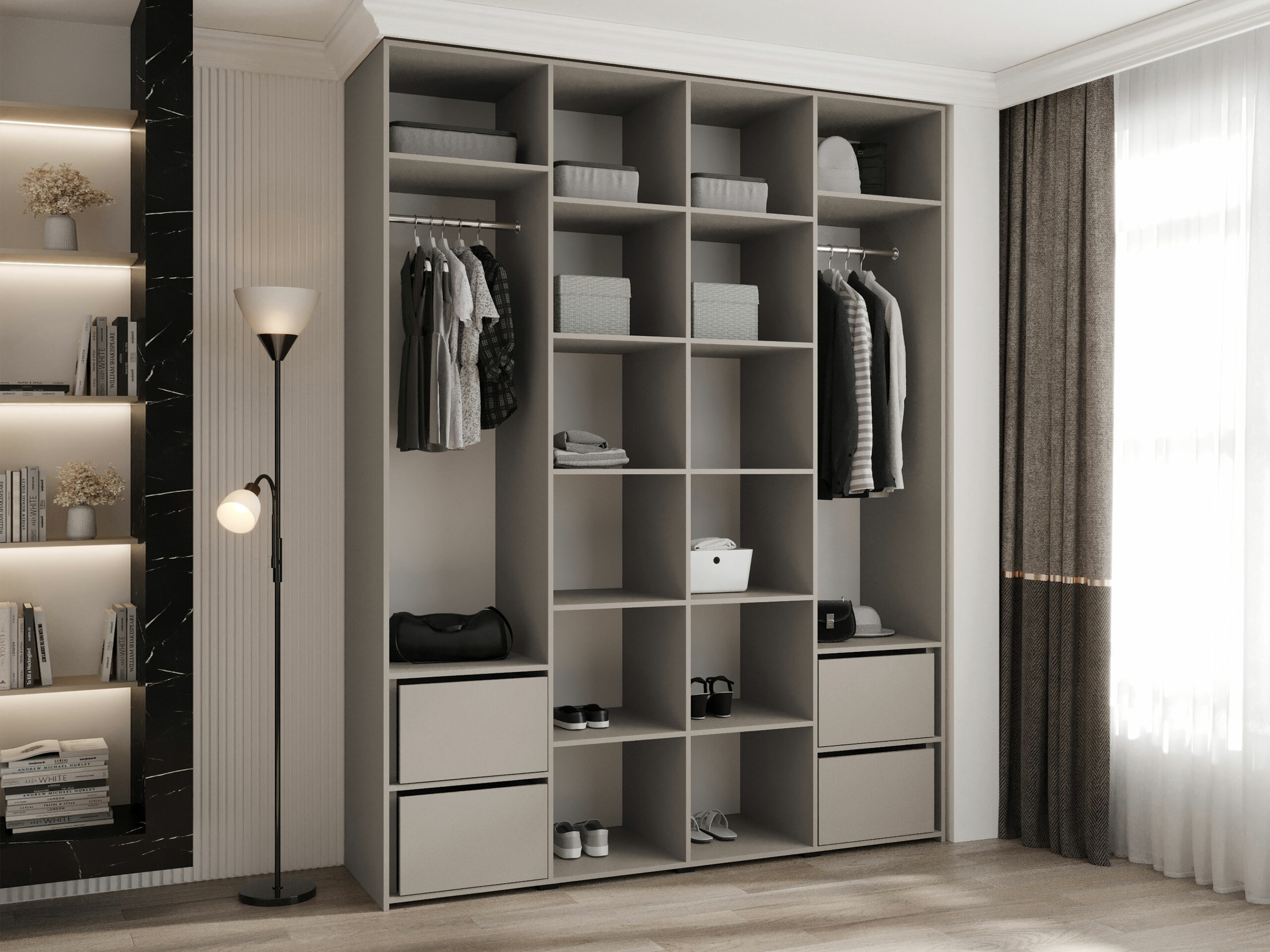 Kledingkast Hartford 554 (Kasjmier)