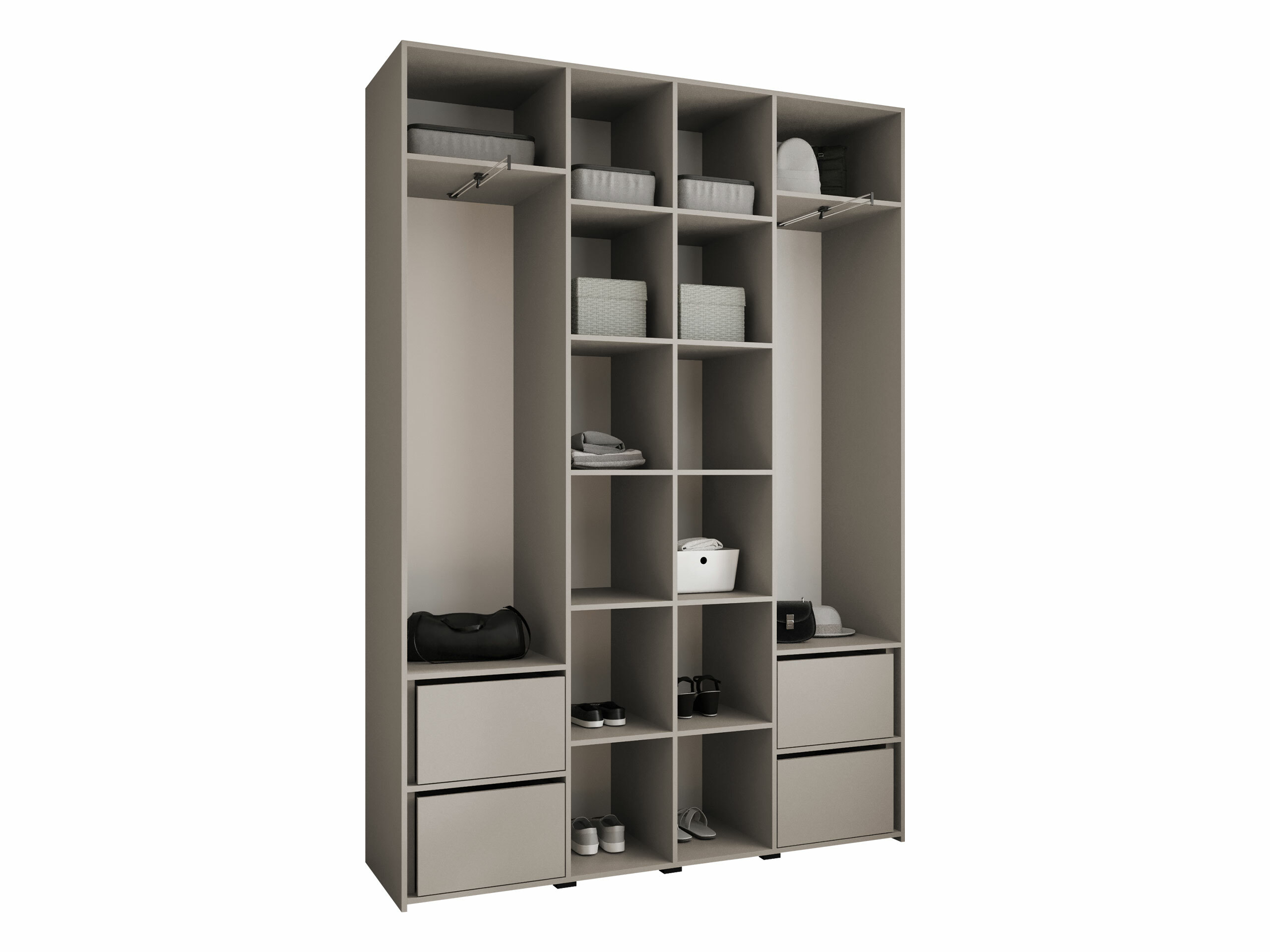 Kledingkast Hartford 554 (Wit)