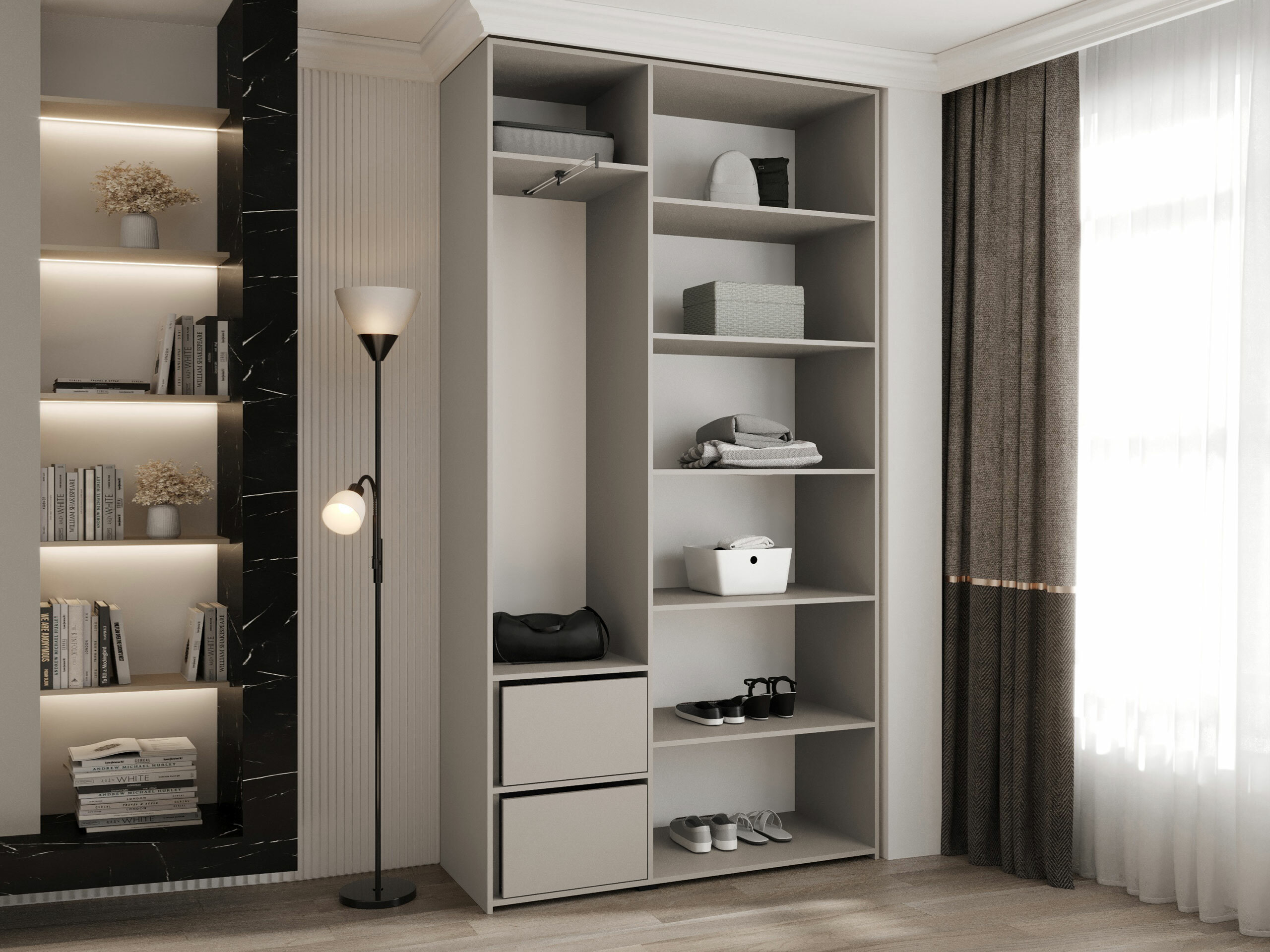 Kledingkast Hartford 563 (Wit)