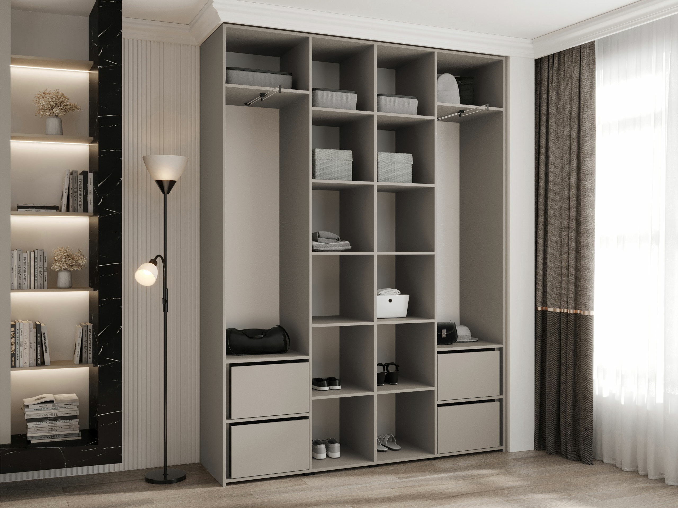 Kledingkast Hartford 564 (Wit)