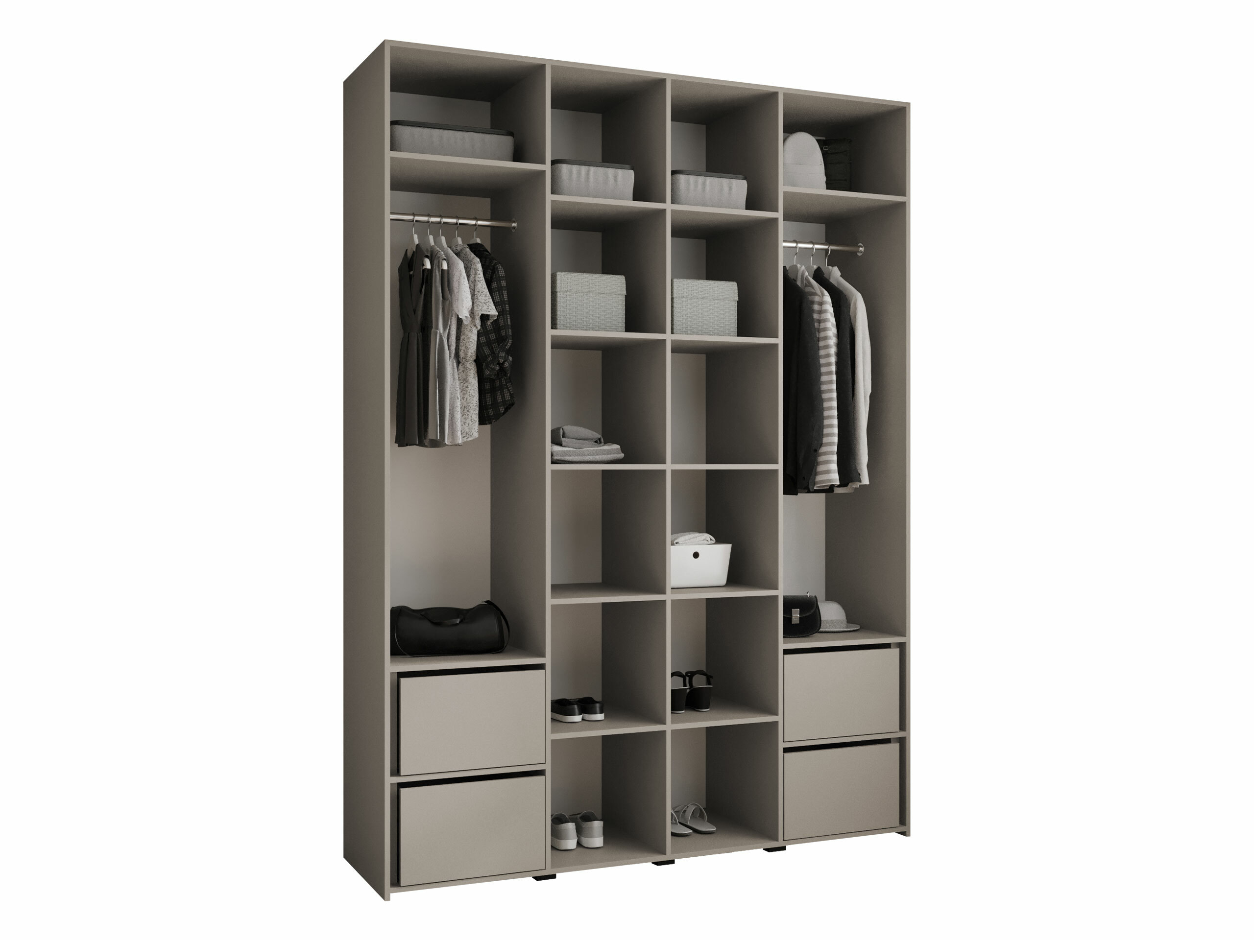 Kledingkast Hartford 564 (Wit)