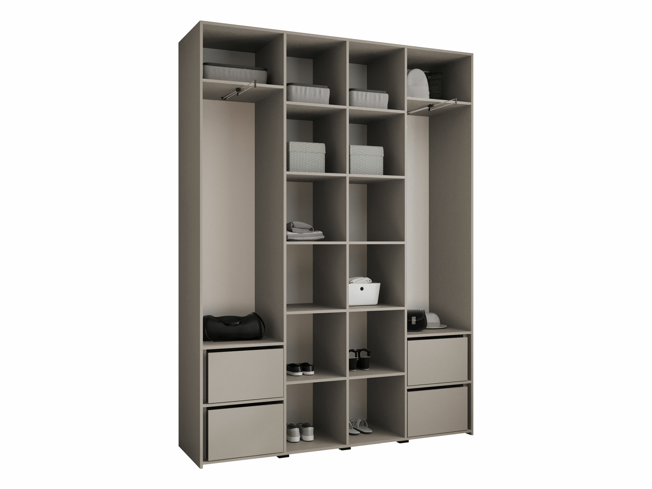 Kledingkast Hartford 564 (Wit)