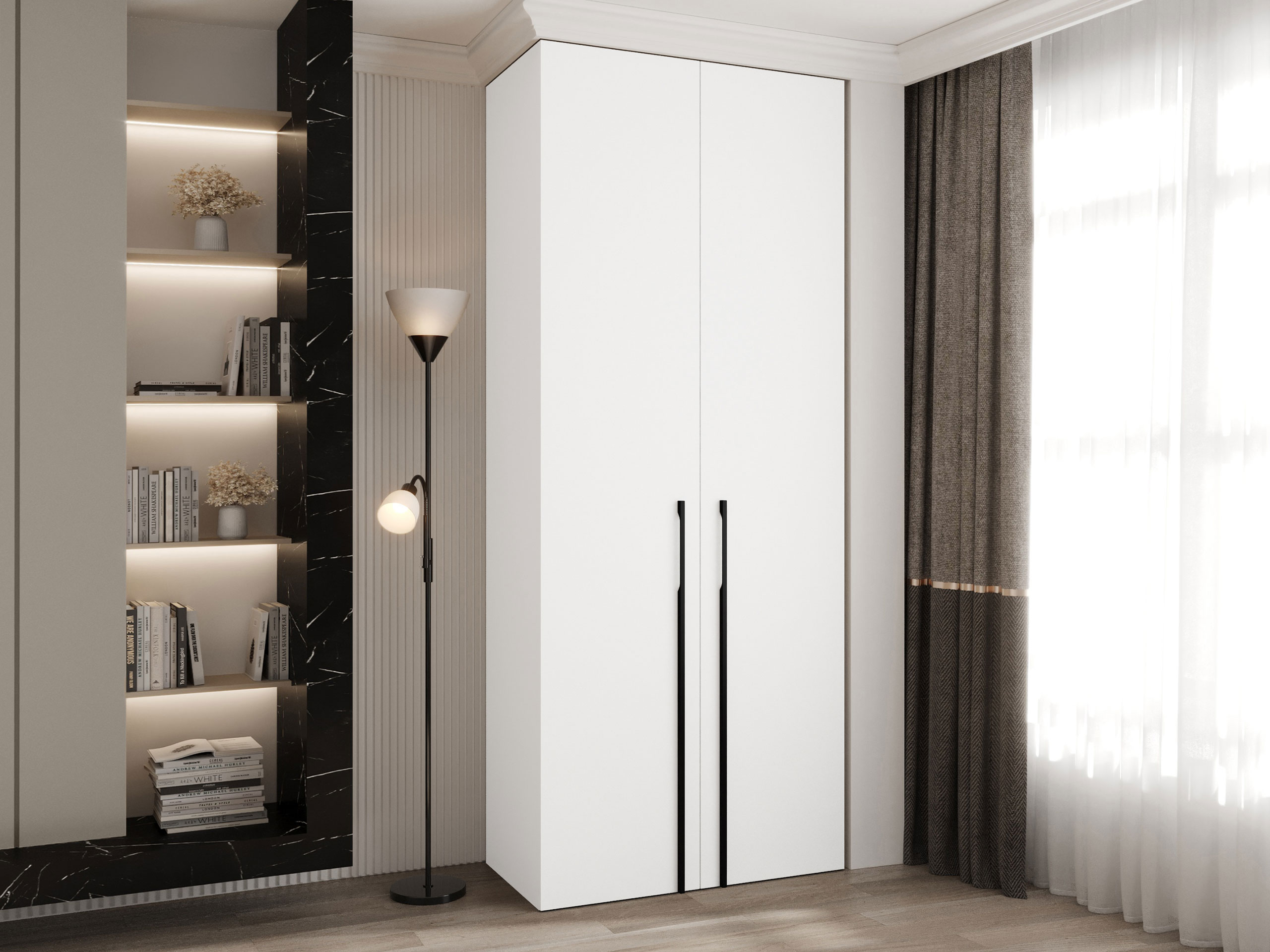 Kledingkast Hartford 569 (Wit)