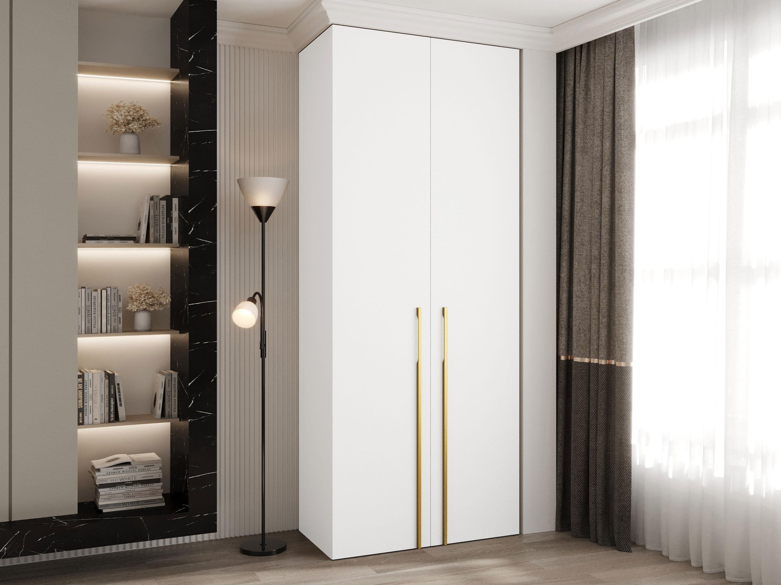 Kledingkast Hartford 569 (Wit)