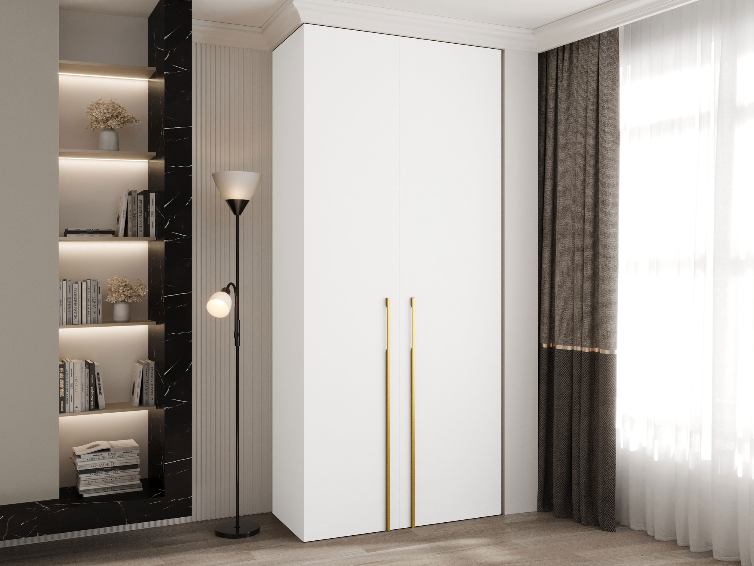 Kledingkast Hartford 569 (Wit)