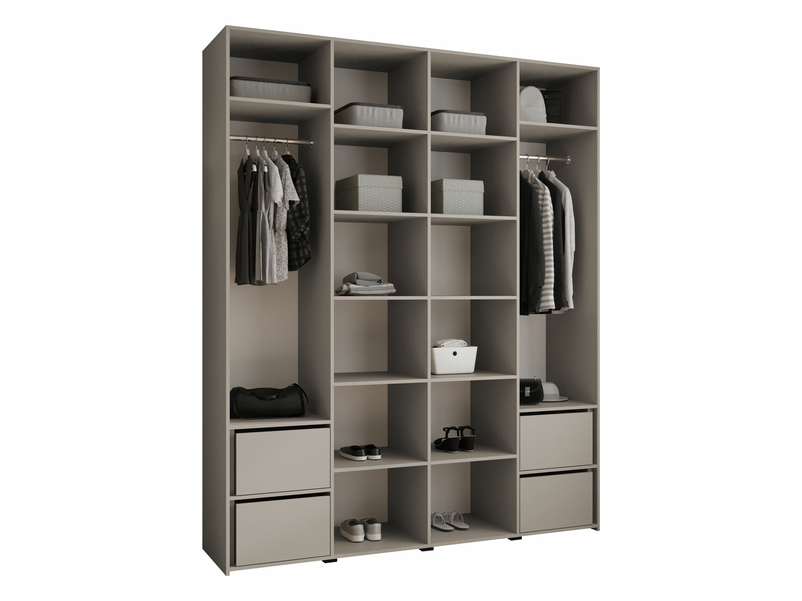 Kledingkast Hartford 570 (Wit)