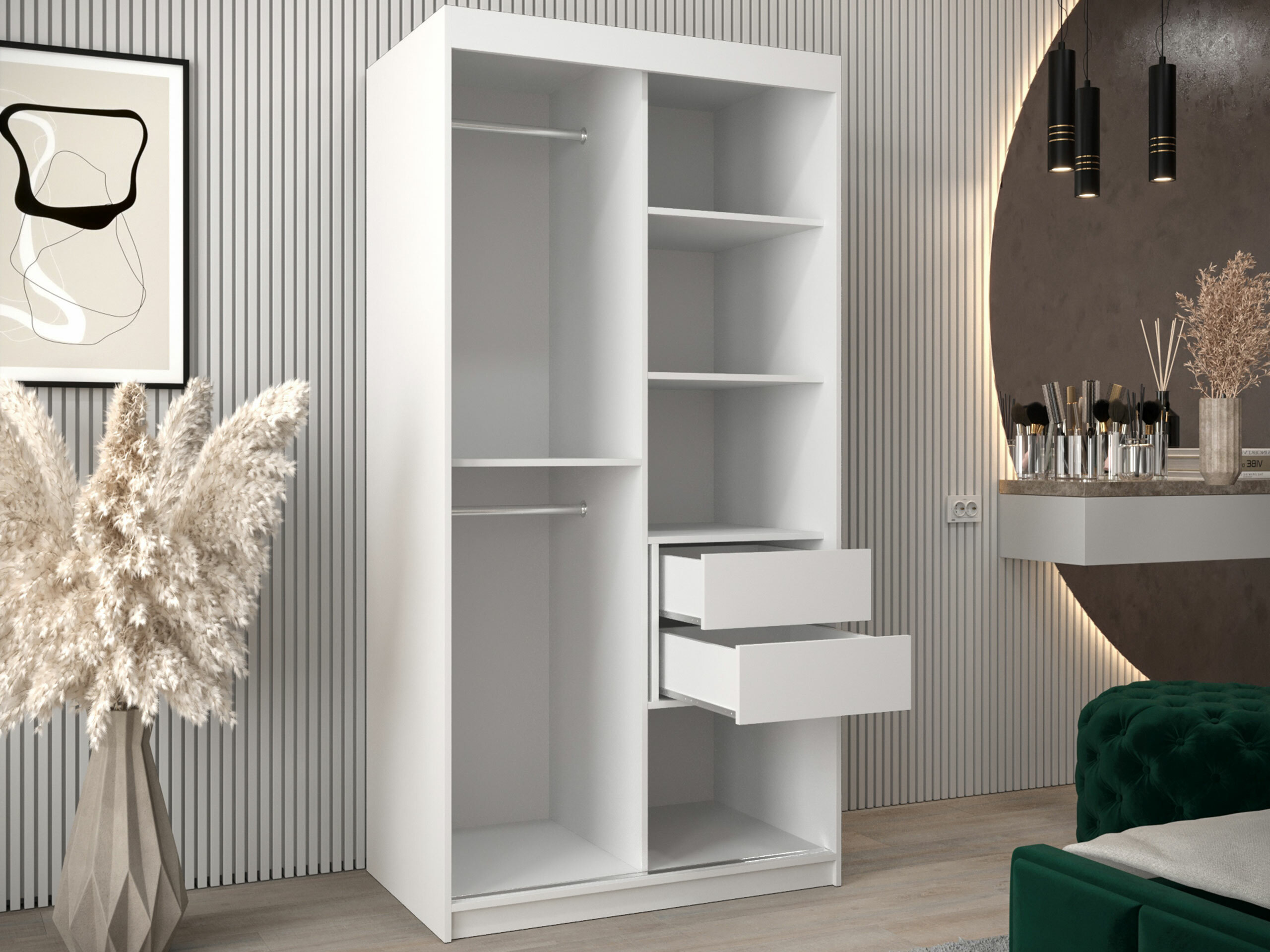 Kledingkast Hartford 575 (Wit)