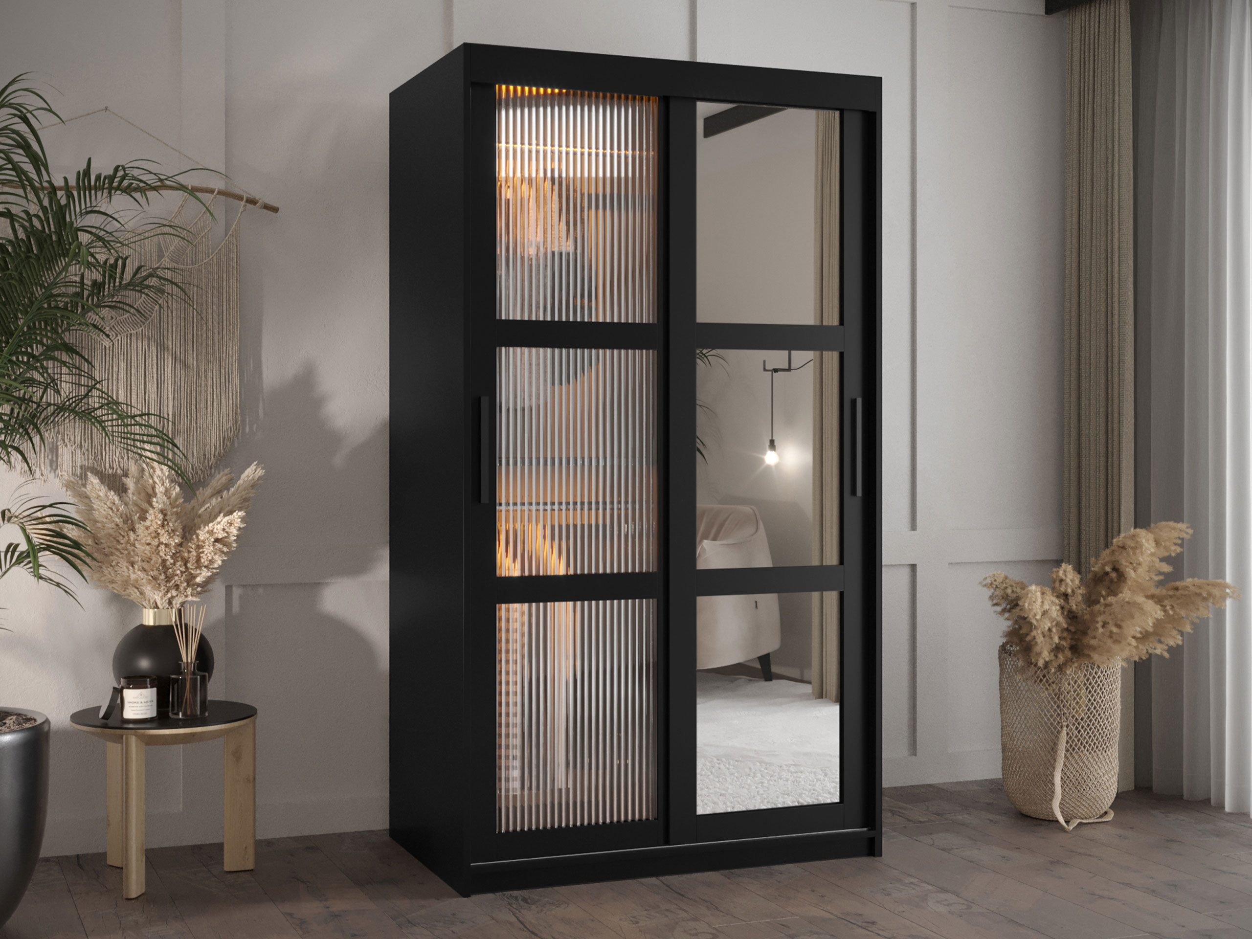 Kledingkast Hartford 576 (Zwart)