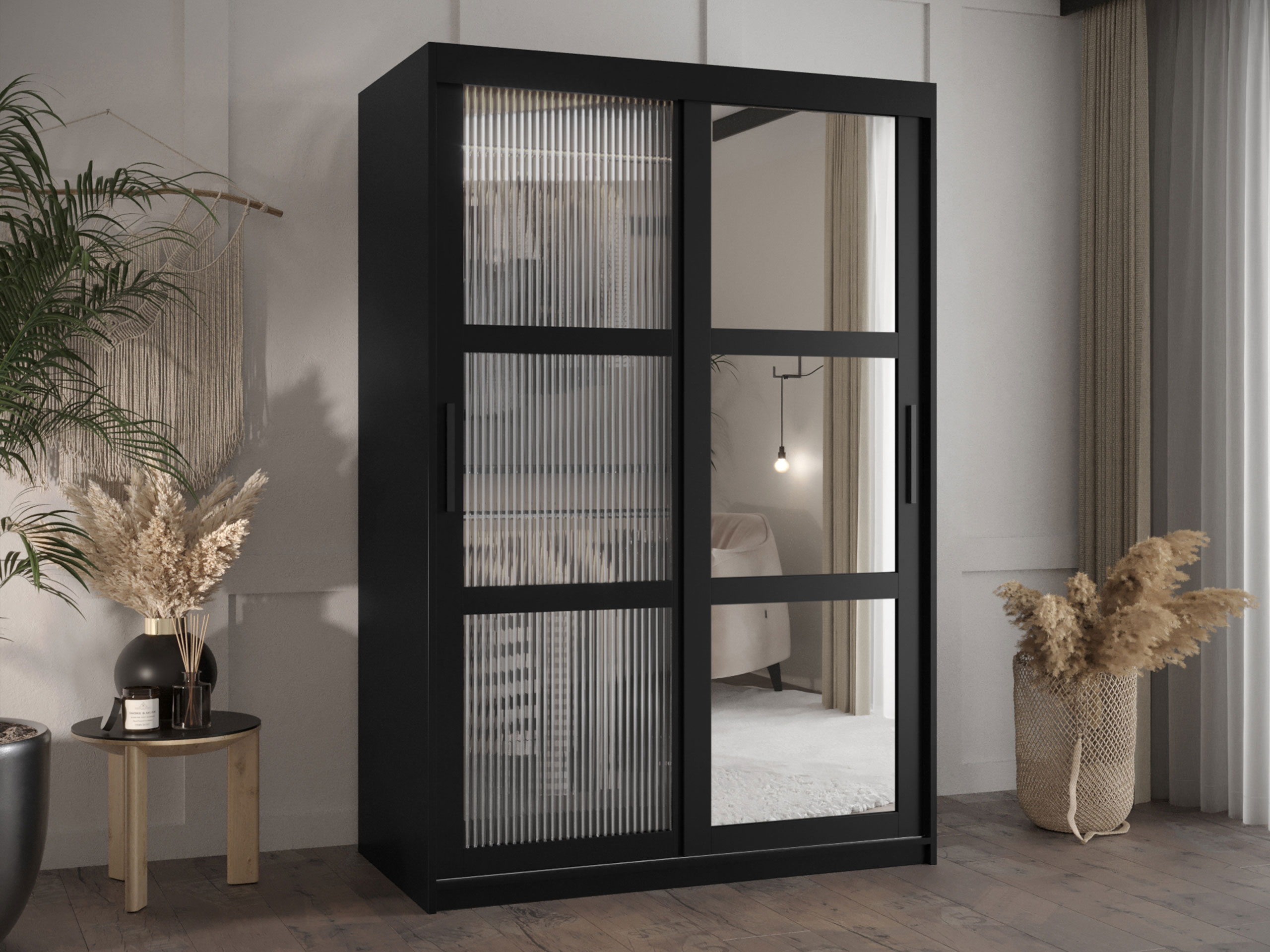 Kledingkast Hartford 576 (Zwart)