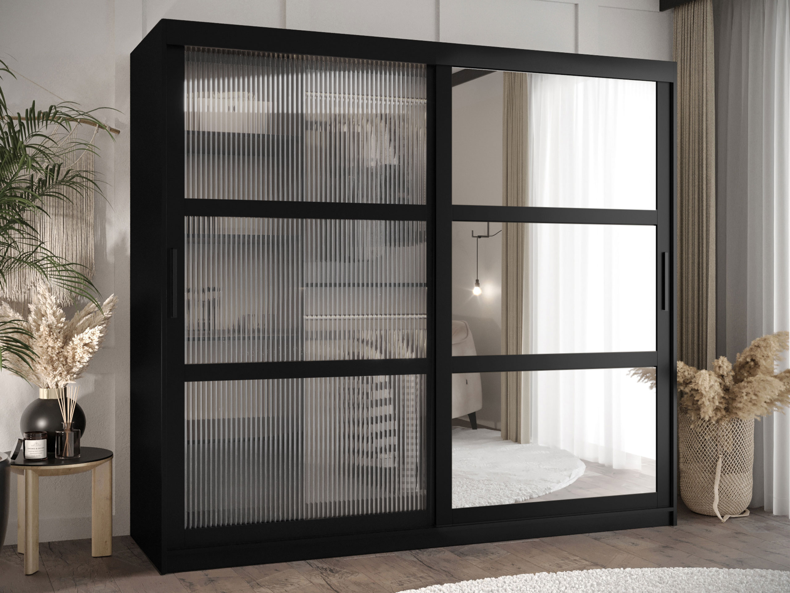 Kledingkast Hartford 576 (Zwart)