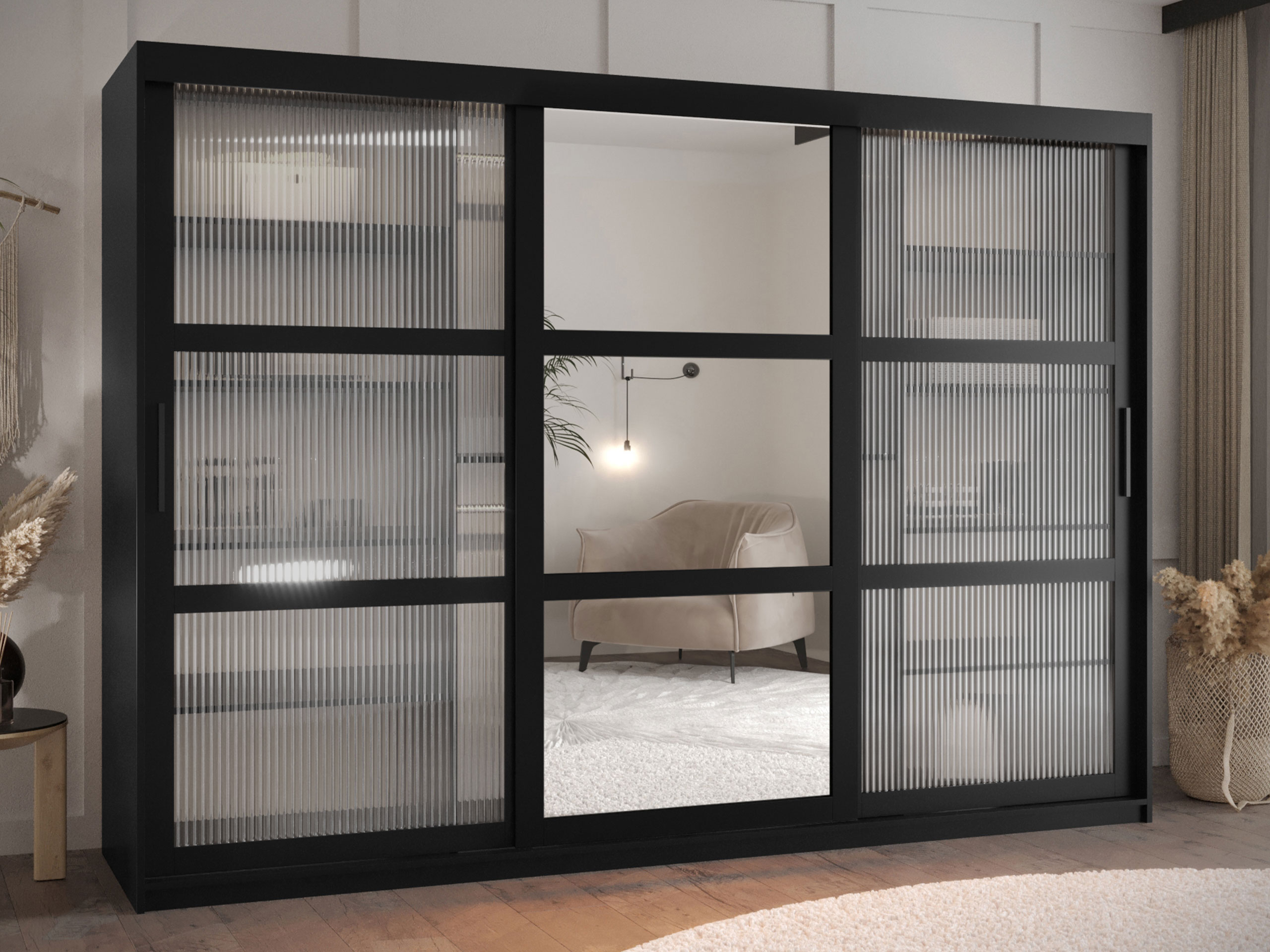 Kledingkast Hartford 576 (Zwart)