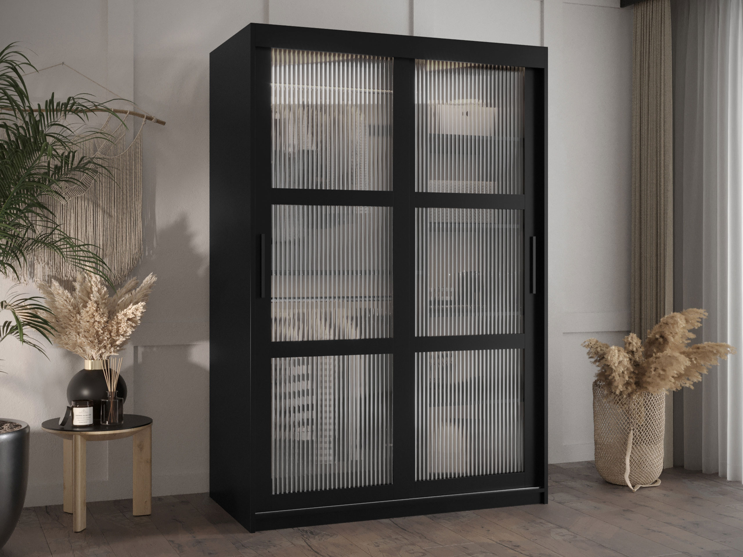 Kledingkast Hartford 575 (Zwart)