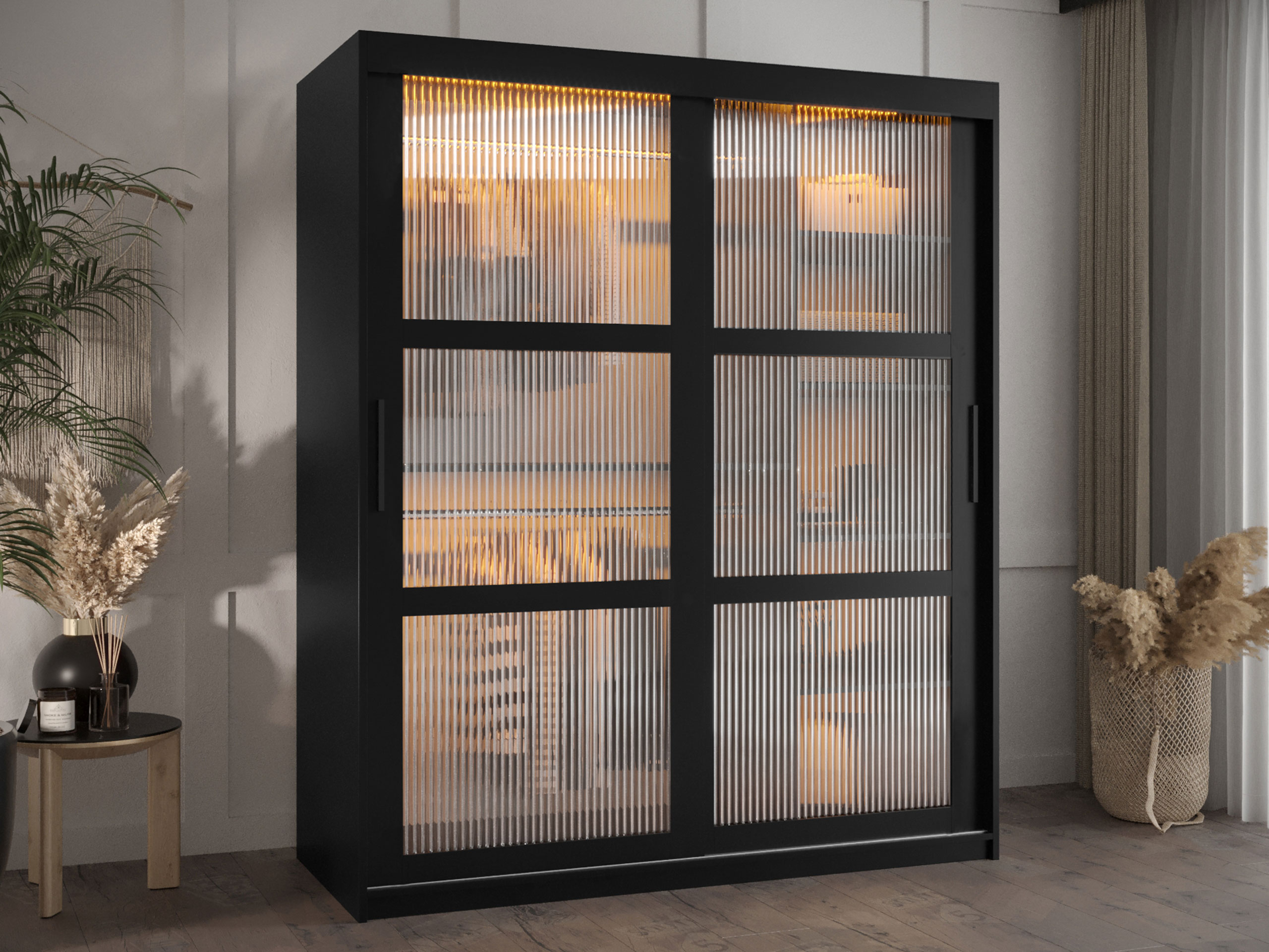 Kledingkast Hartford 575 (Zwart)