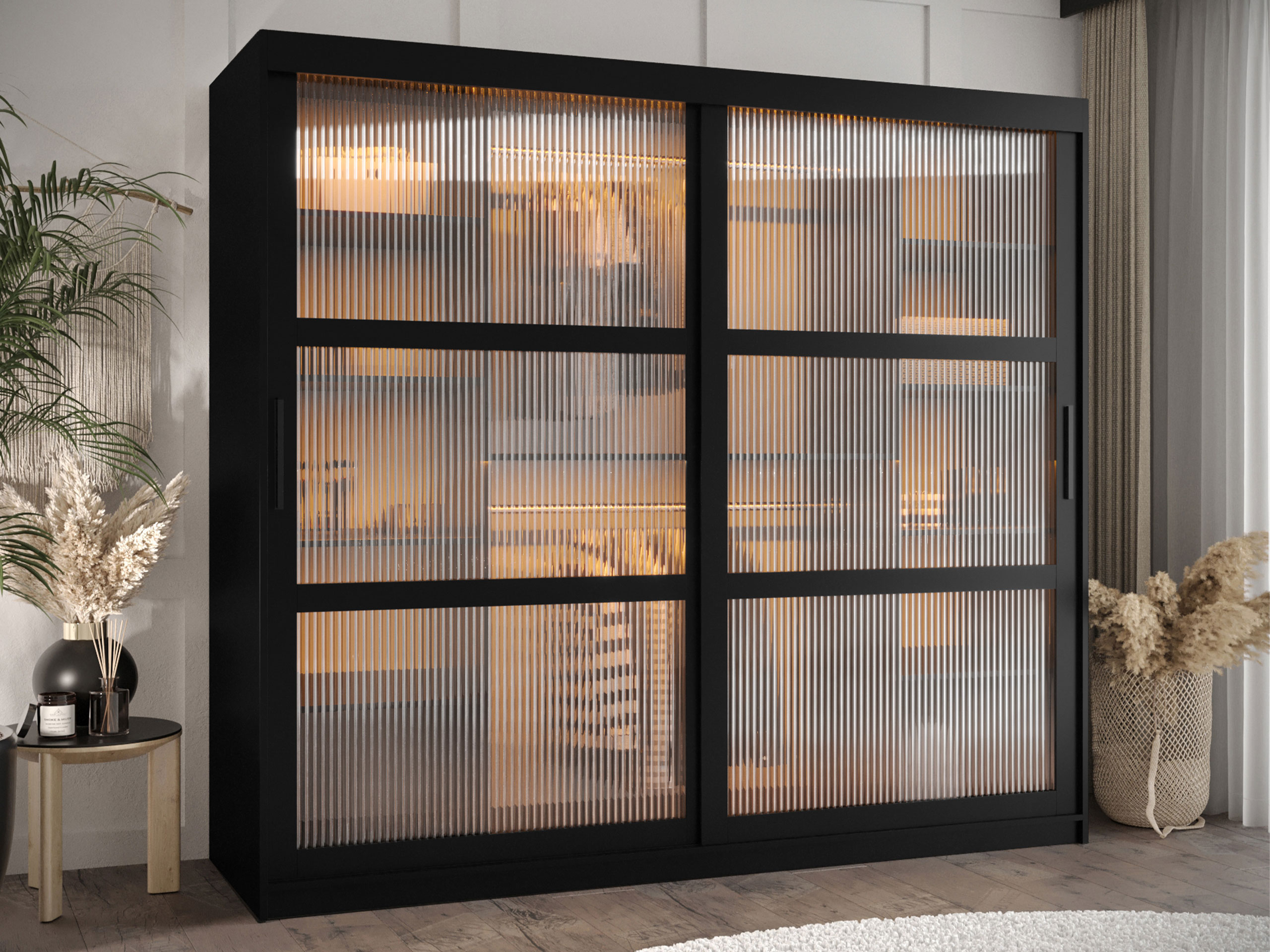 Kledingkast Hartford 575 (Zwart)