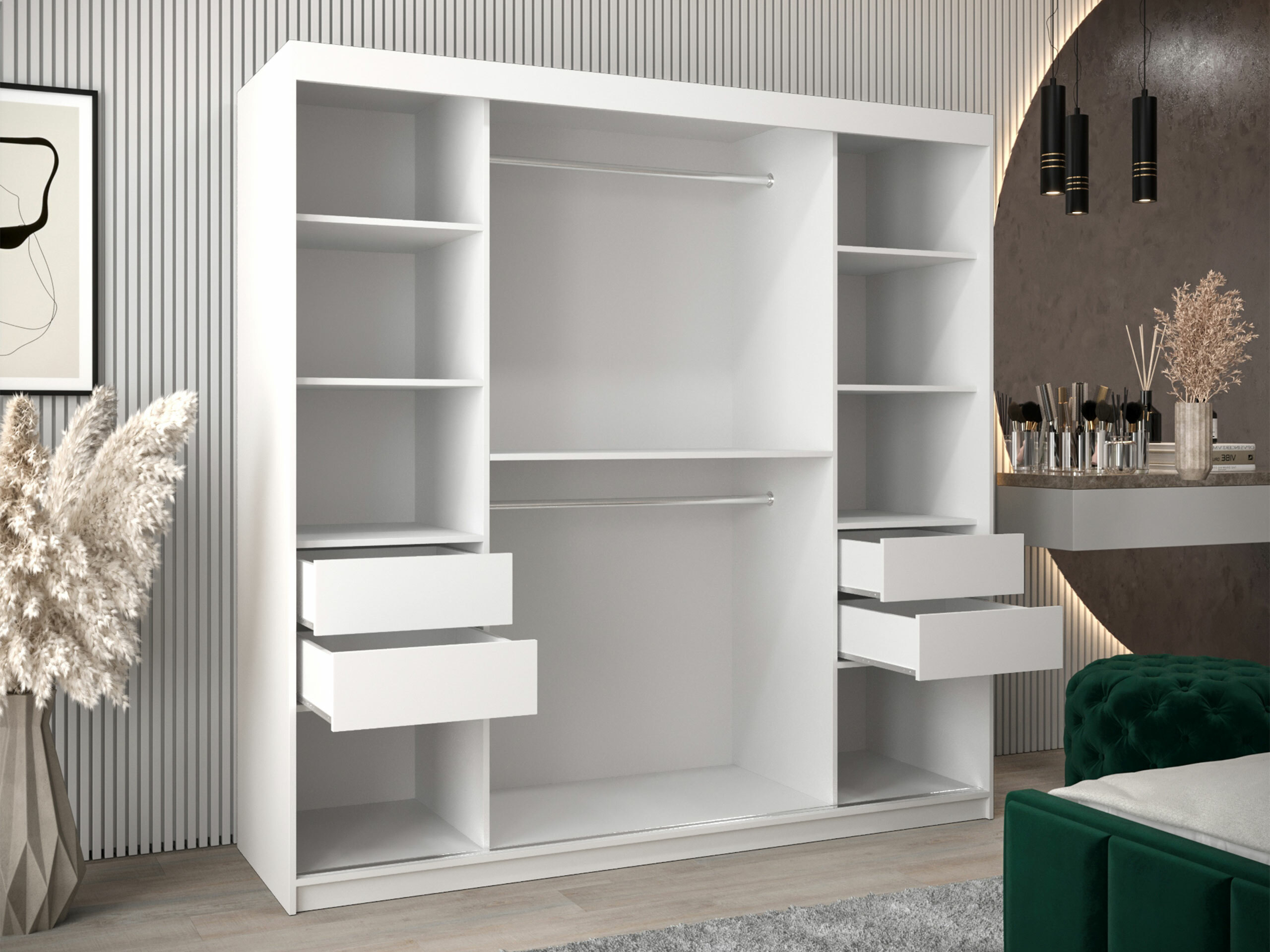 Kledingkast Hartford 575 (Wit)