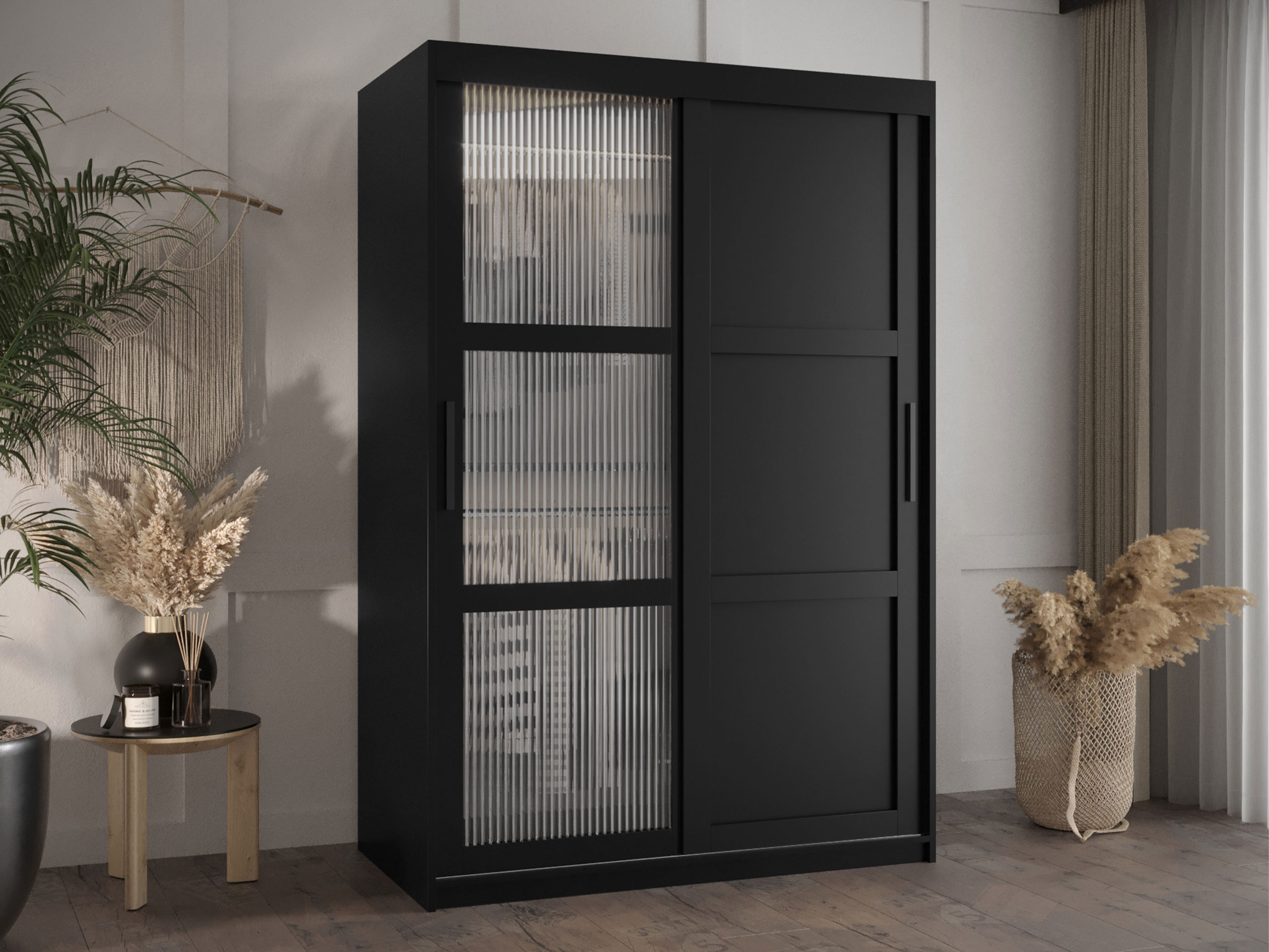 Kledingkast Hartford 577 (Zwart)