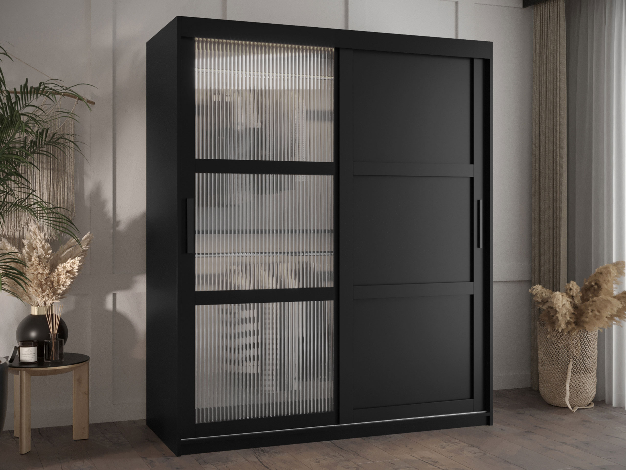 Kledingkast Hartford 577 (Zwart)