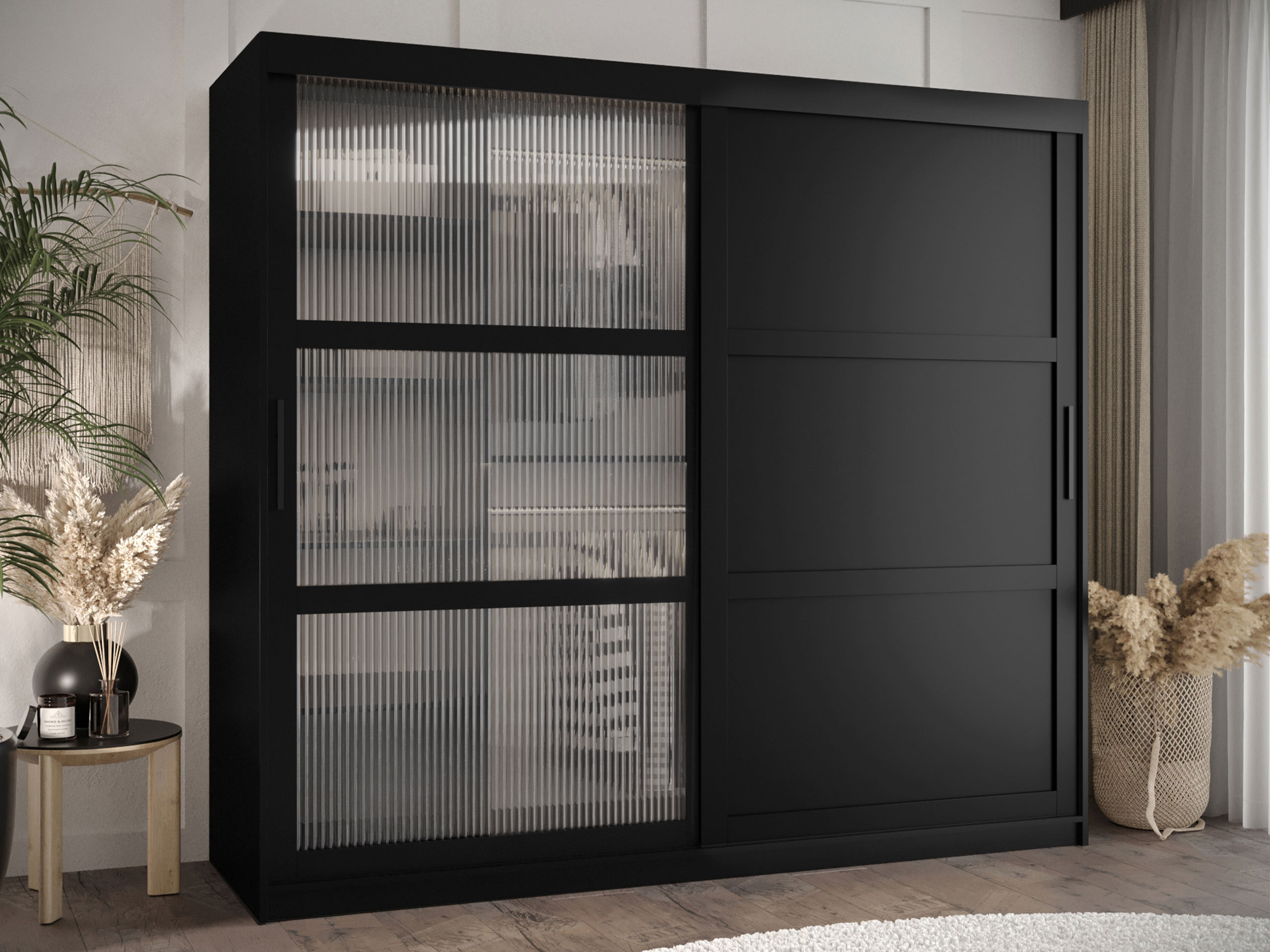 Kledingkast Hartford 577 (Zwart)