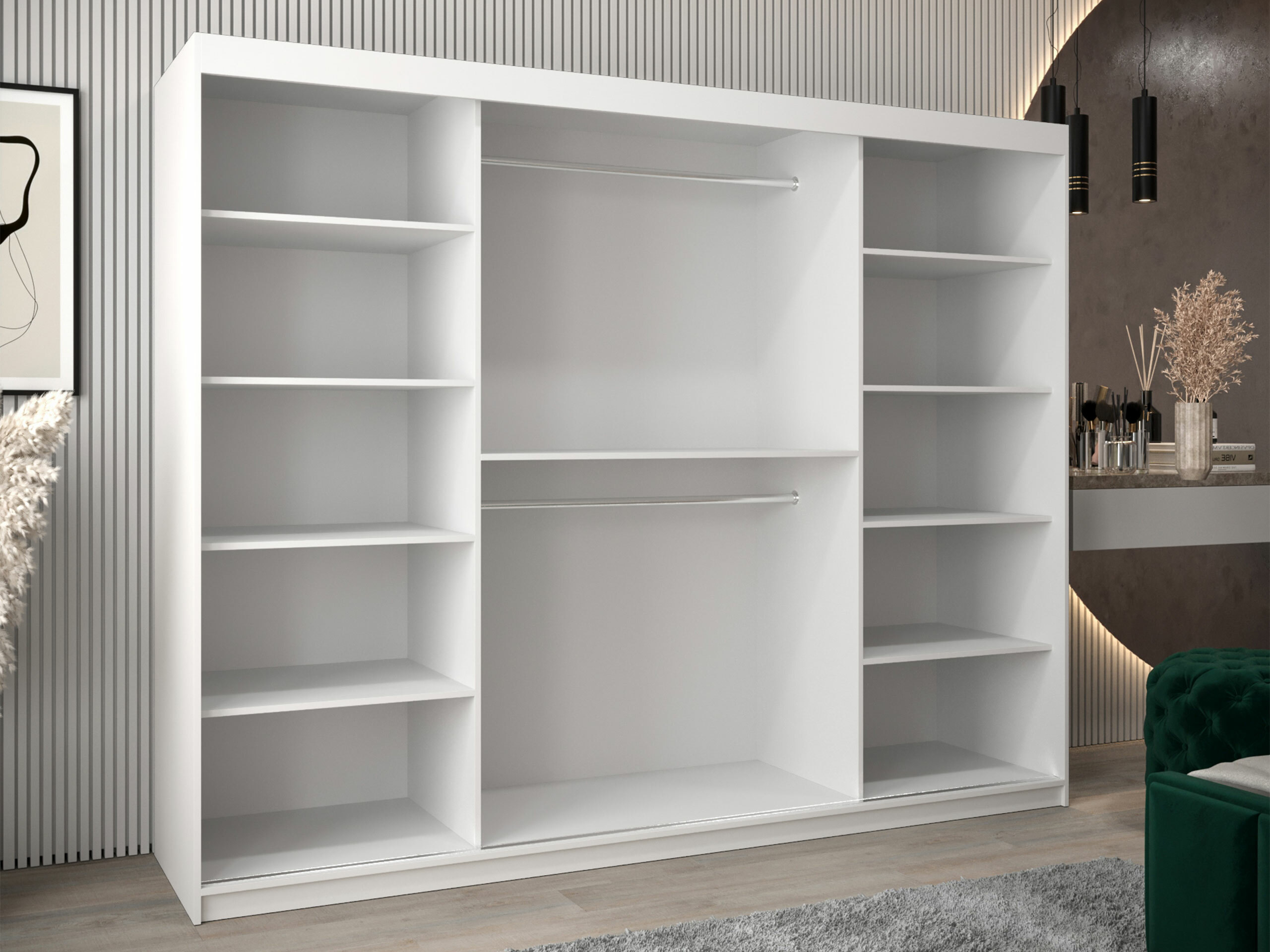 Kledingkast Hartford 577 (Zwart)