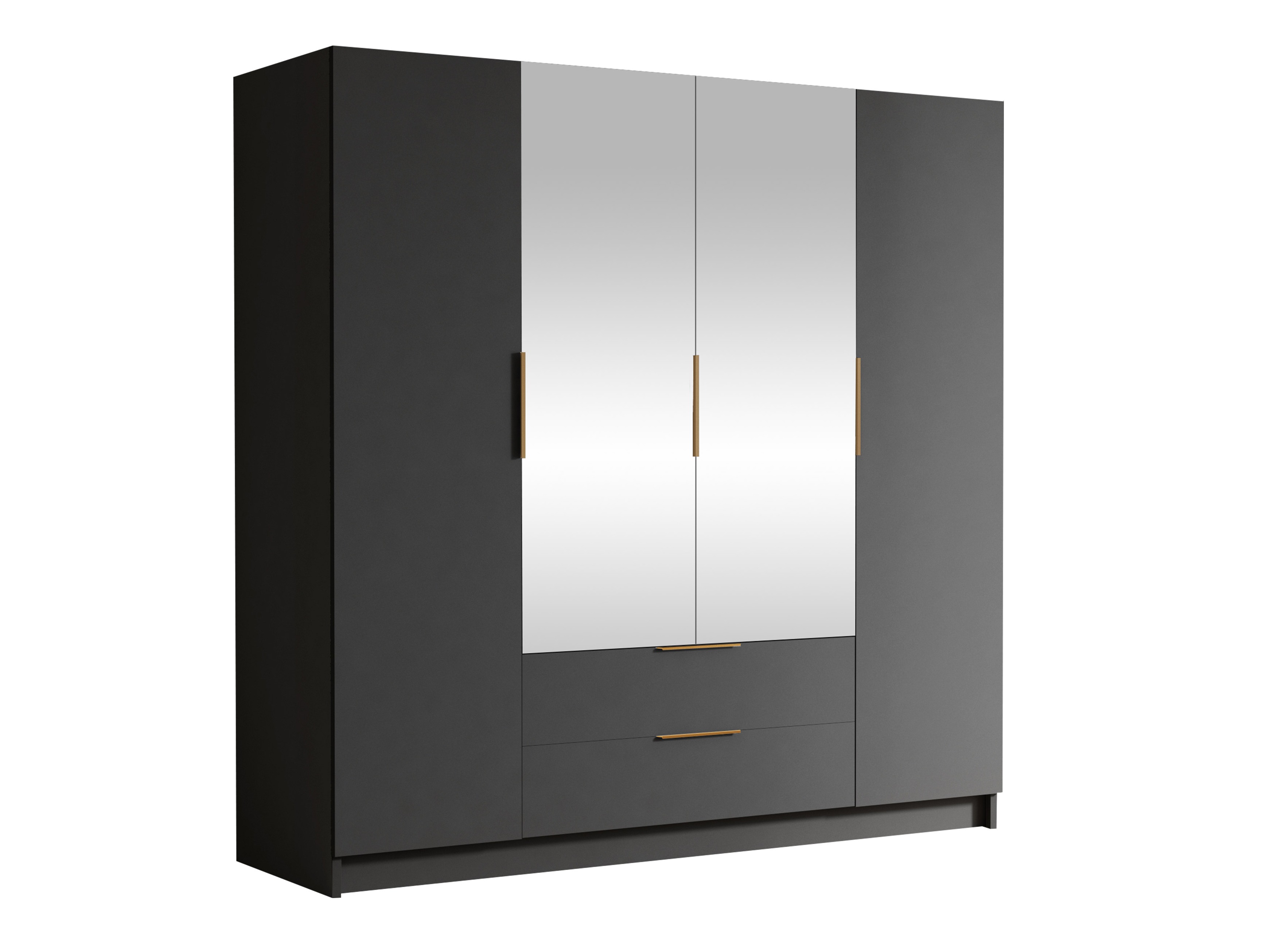 Kledingkast Closico Cadron II (Zwart)