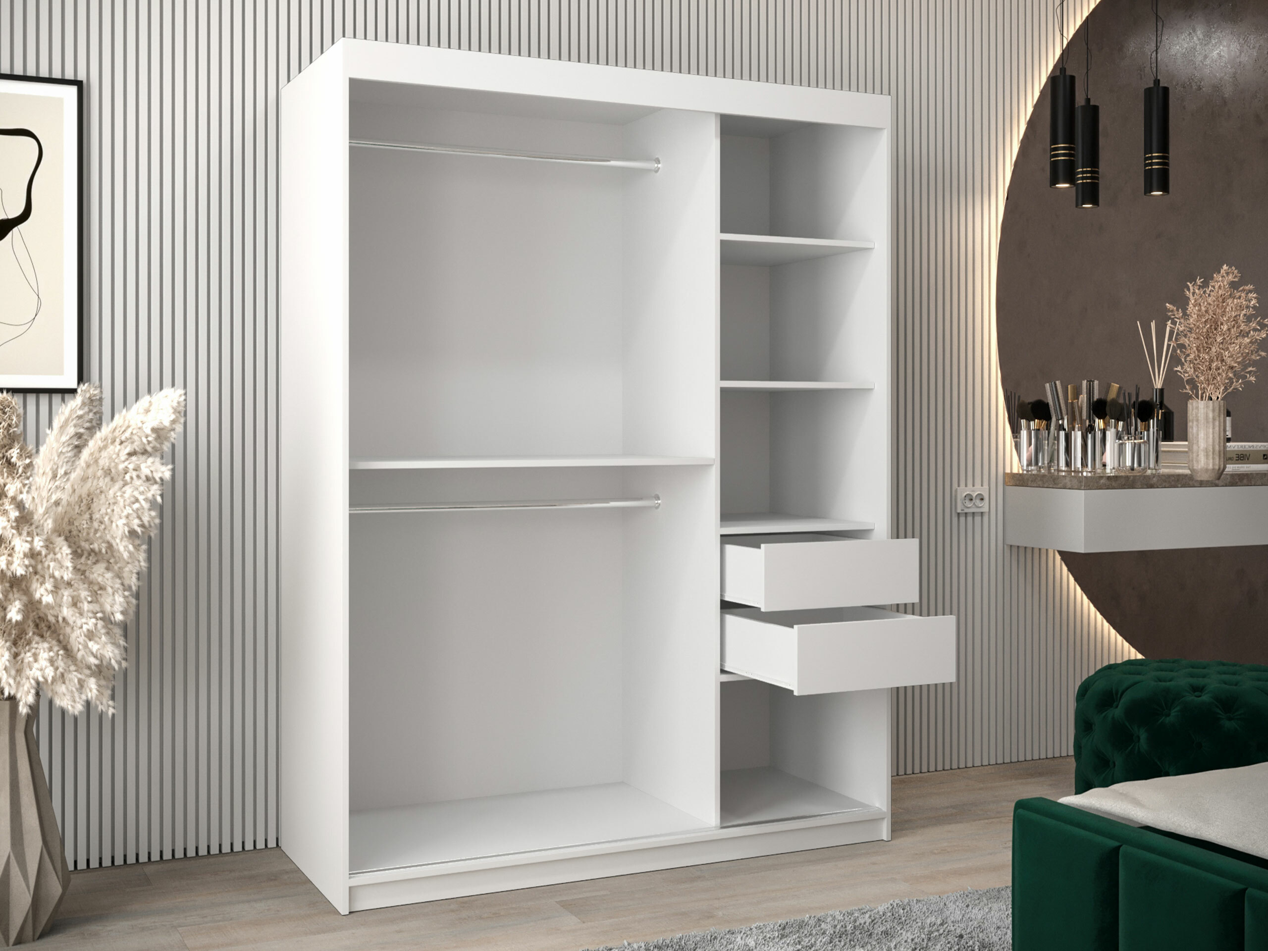 Kledingkast Hartford 578 (Wit)