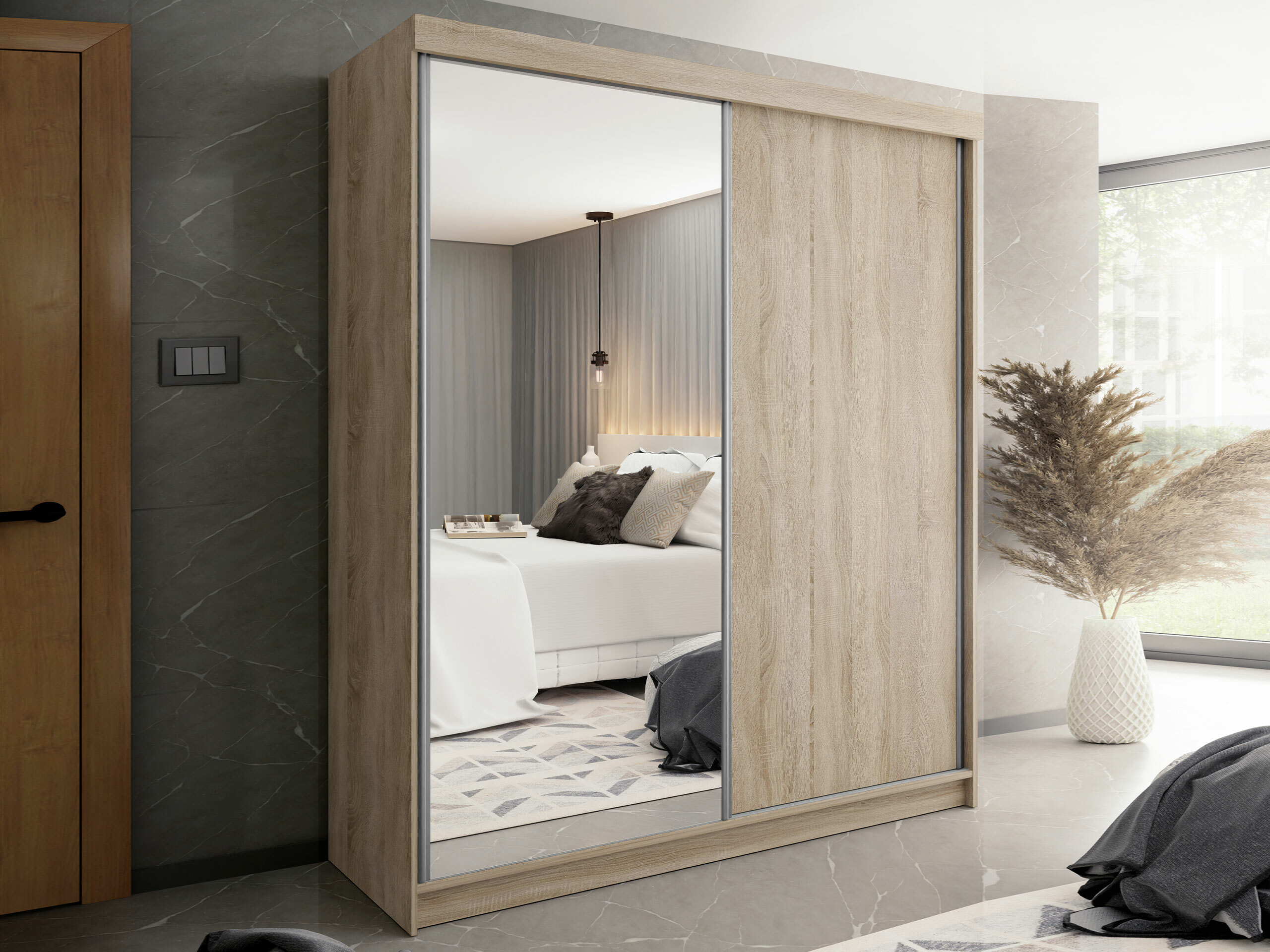 Kledingkast Dover 107 (Sonoma eik)