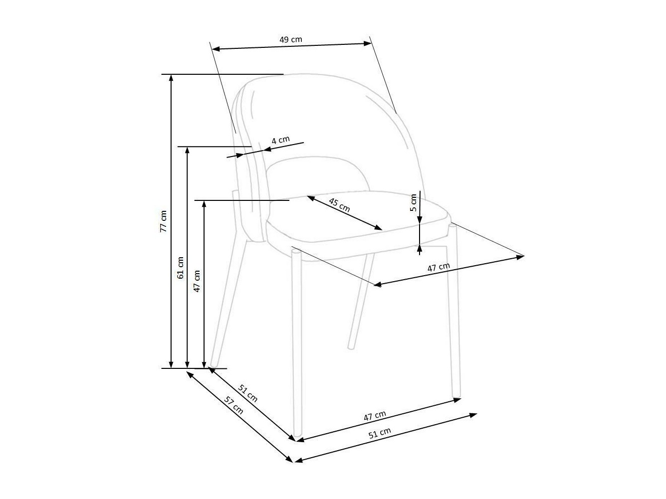 Stoel Houston Virtus (Beige + Zwart)