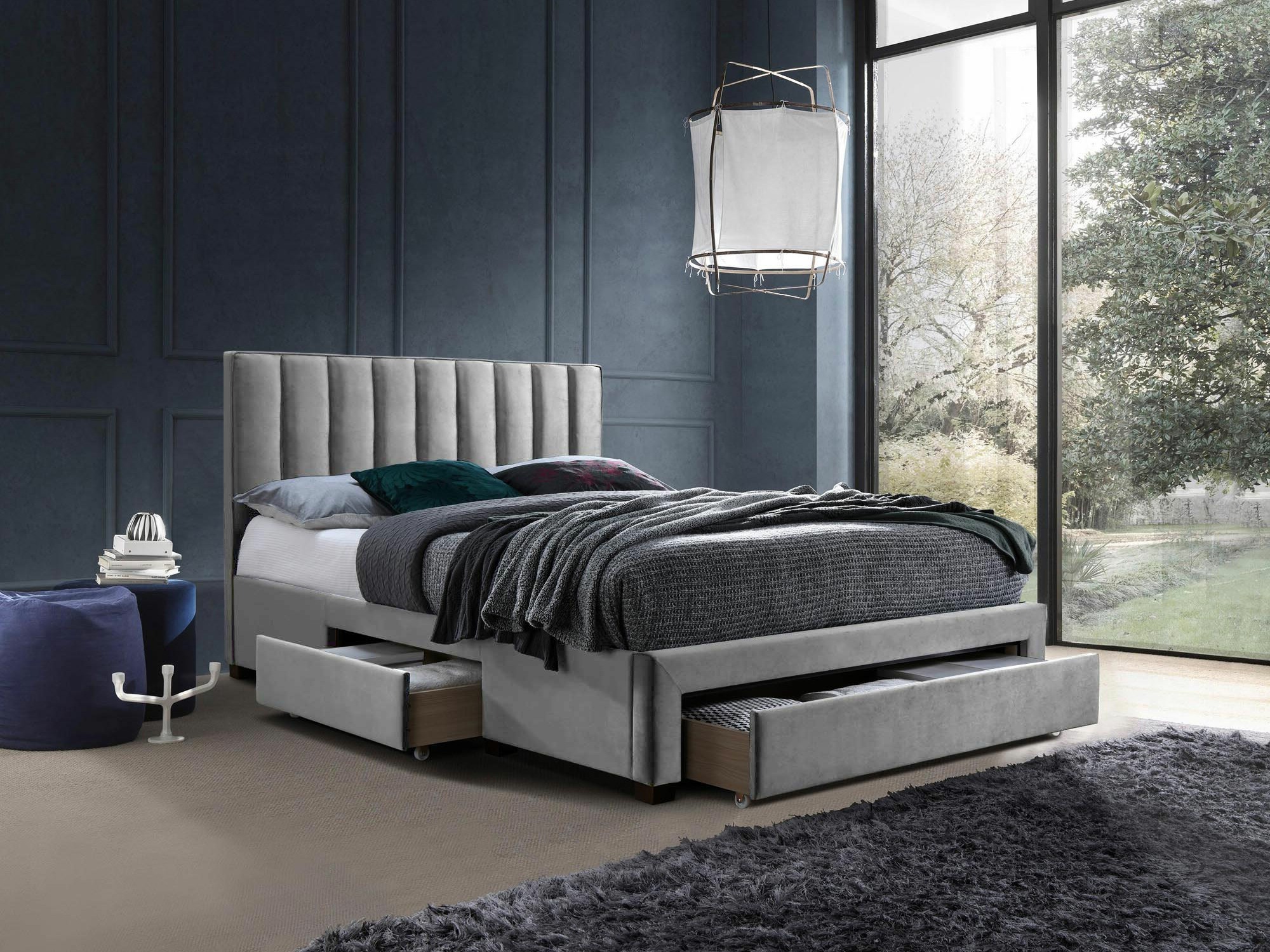 Bed Houston Fides (Grijs)