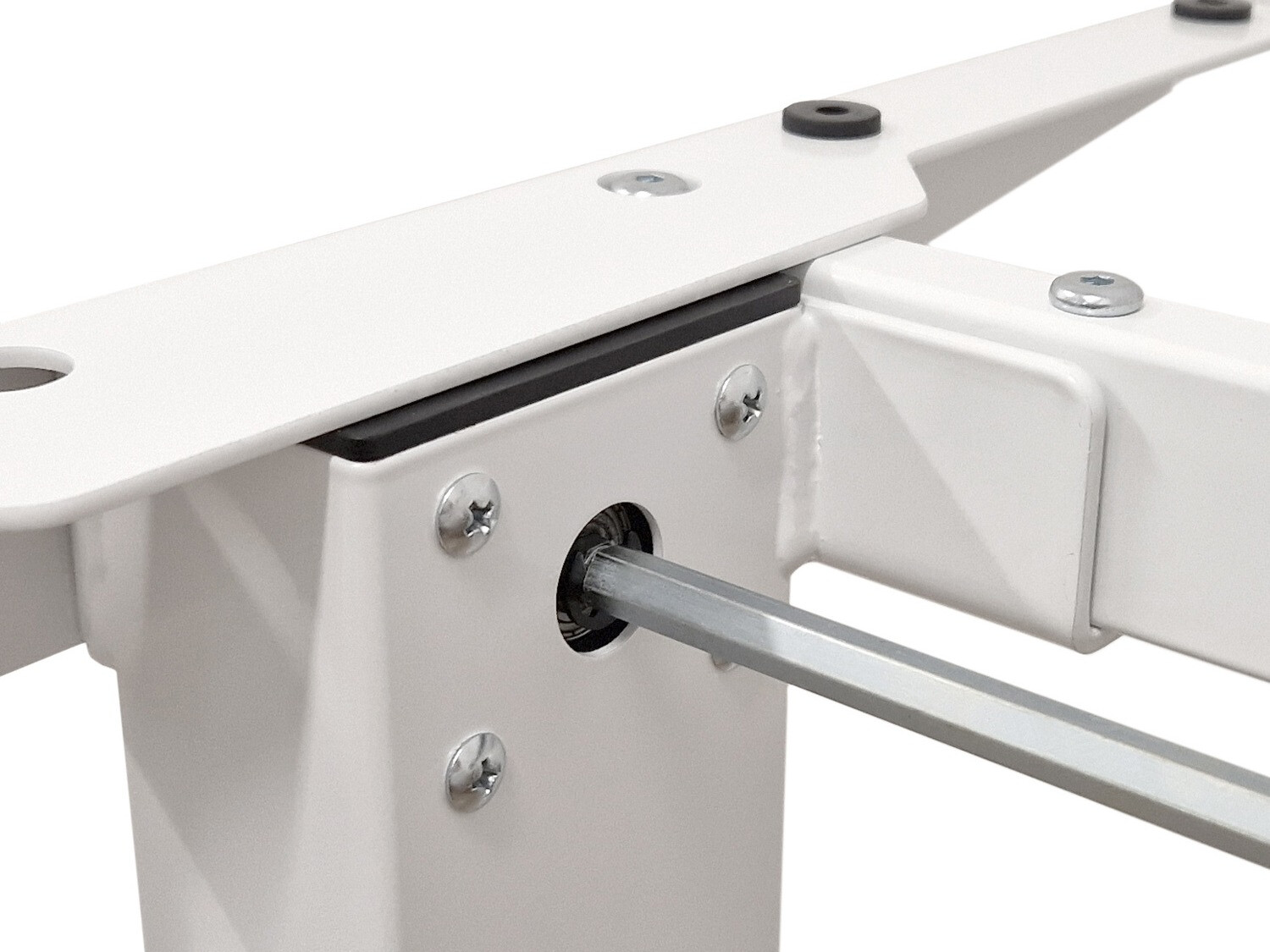 In hoogte verstelbaar bureau Buffalo 184 (Wit)