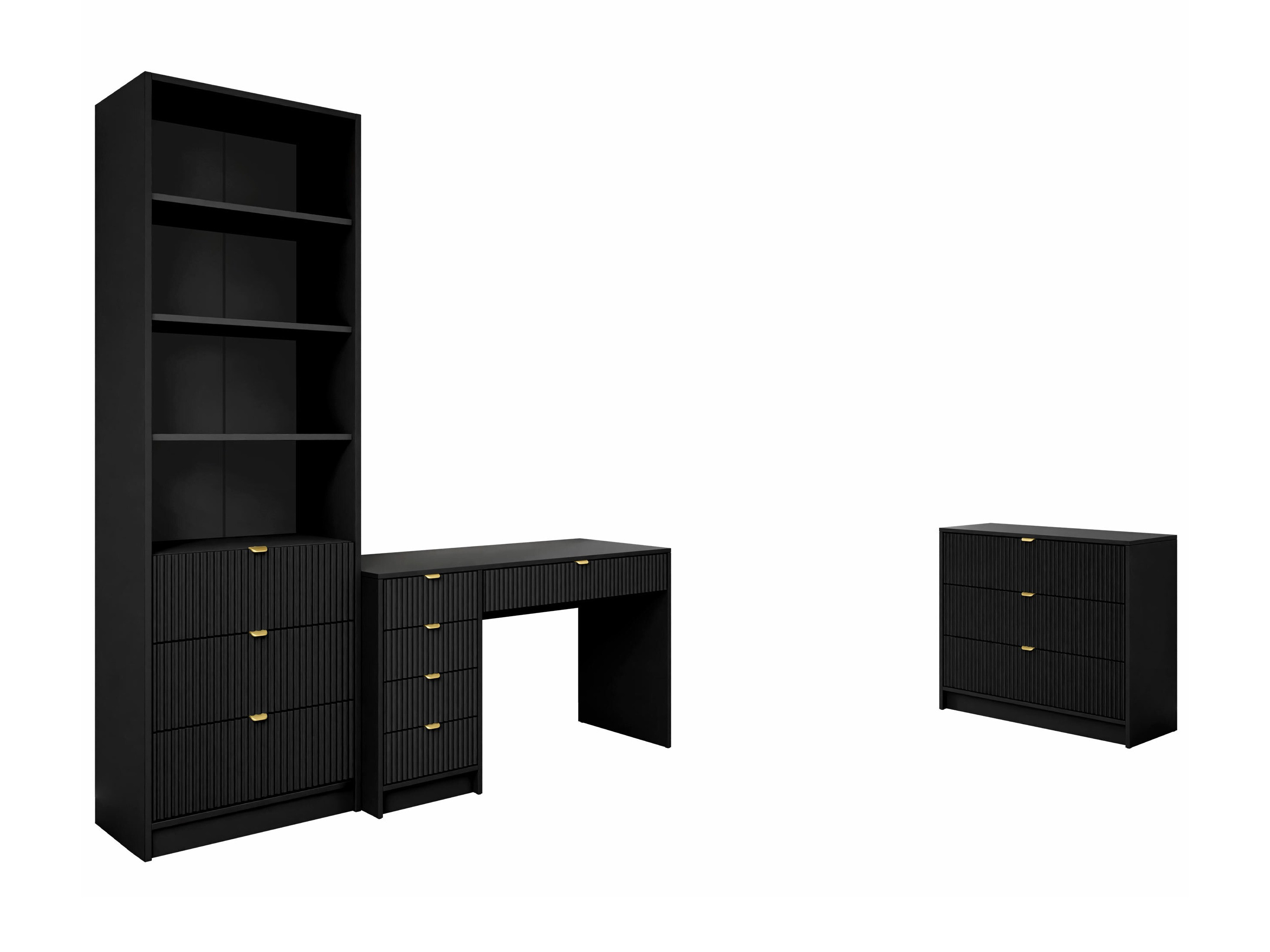 Thuiskantoorset Comfivo Larmire 120 (Zwart)